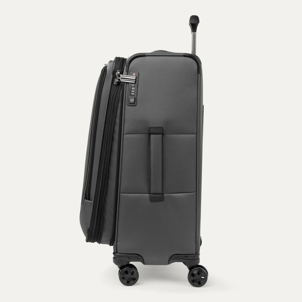 Travelpro Crew Classic Medium Check-In Spinner in Titanium Grey — angle view 2
