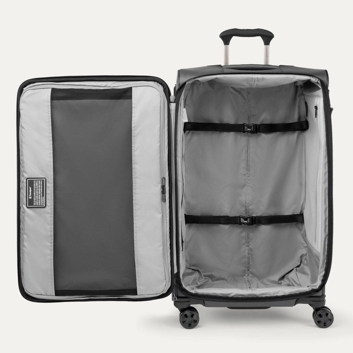 Travelpro Crew Classic Large Check-In Spinner in Titanium Grey — interior view 2