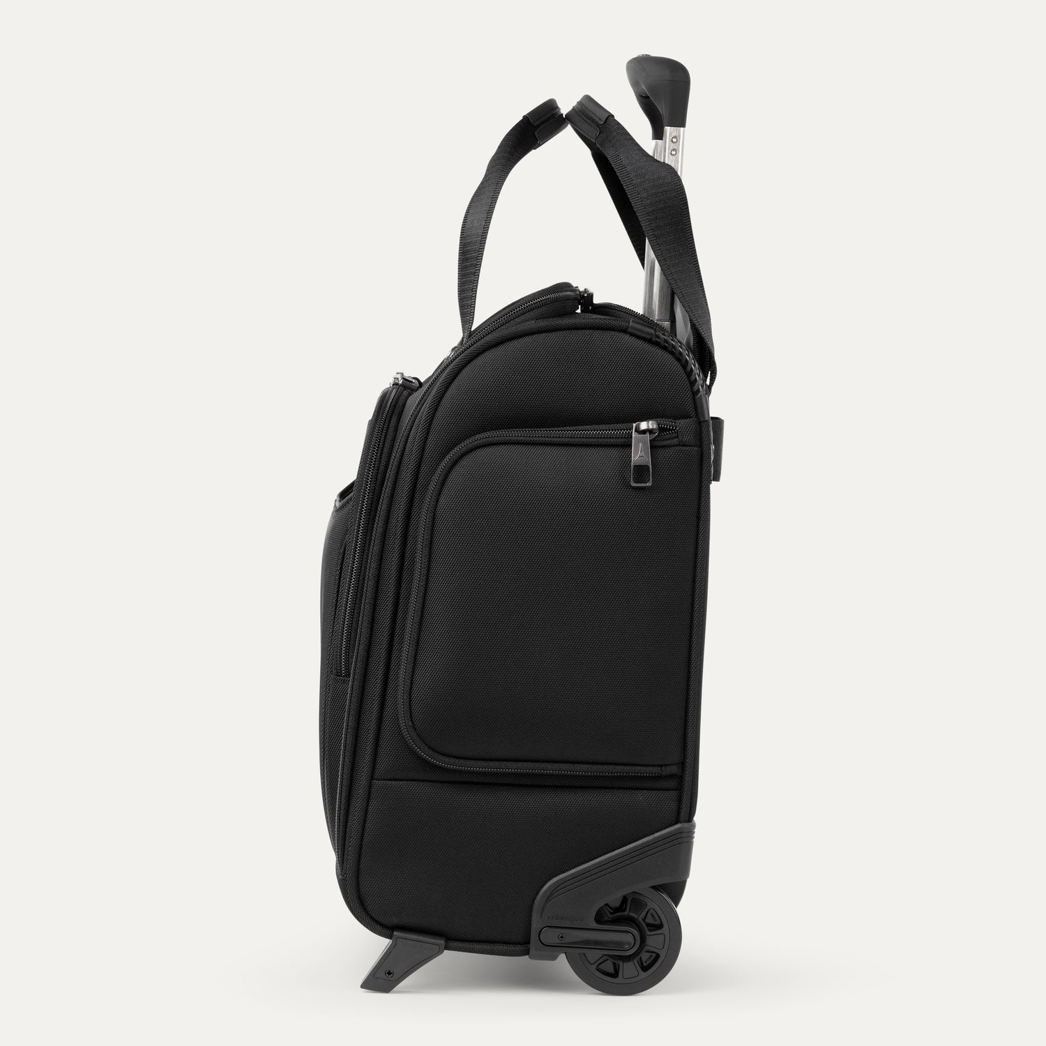 Travelpro Crew Classic Rolling UnderSeat Carry-On in Black — angle view 3