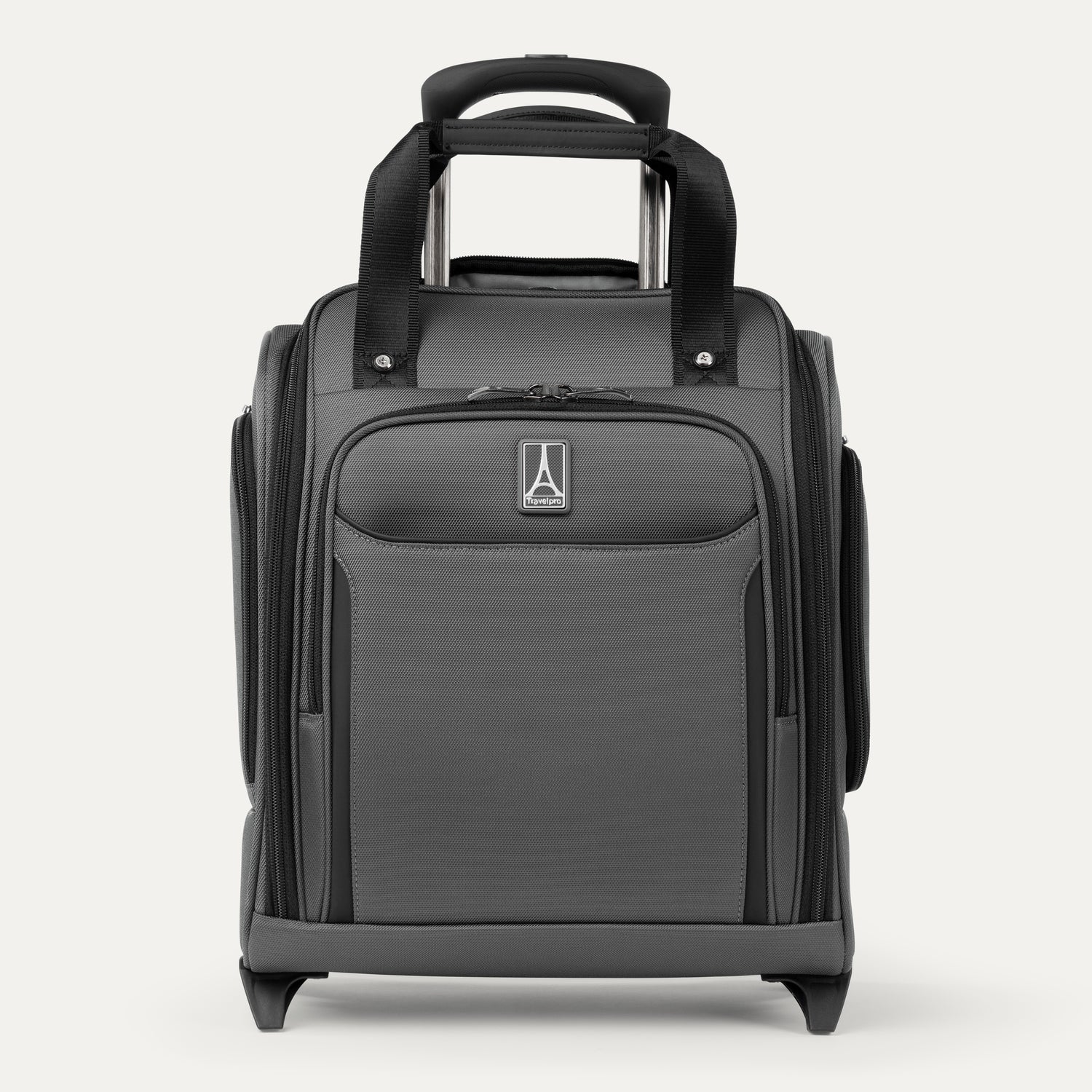 Travelpro Crew Classic Rolling UnderSeat Carry-On in Titanium Grey — front view