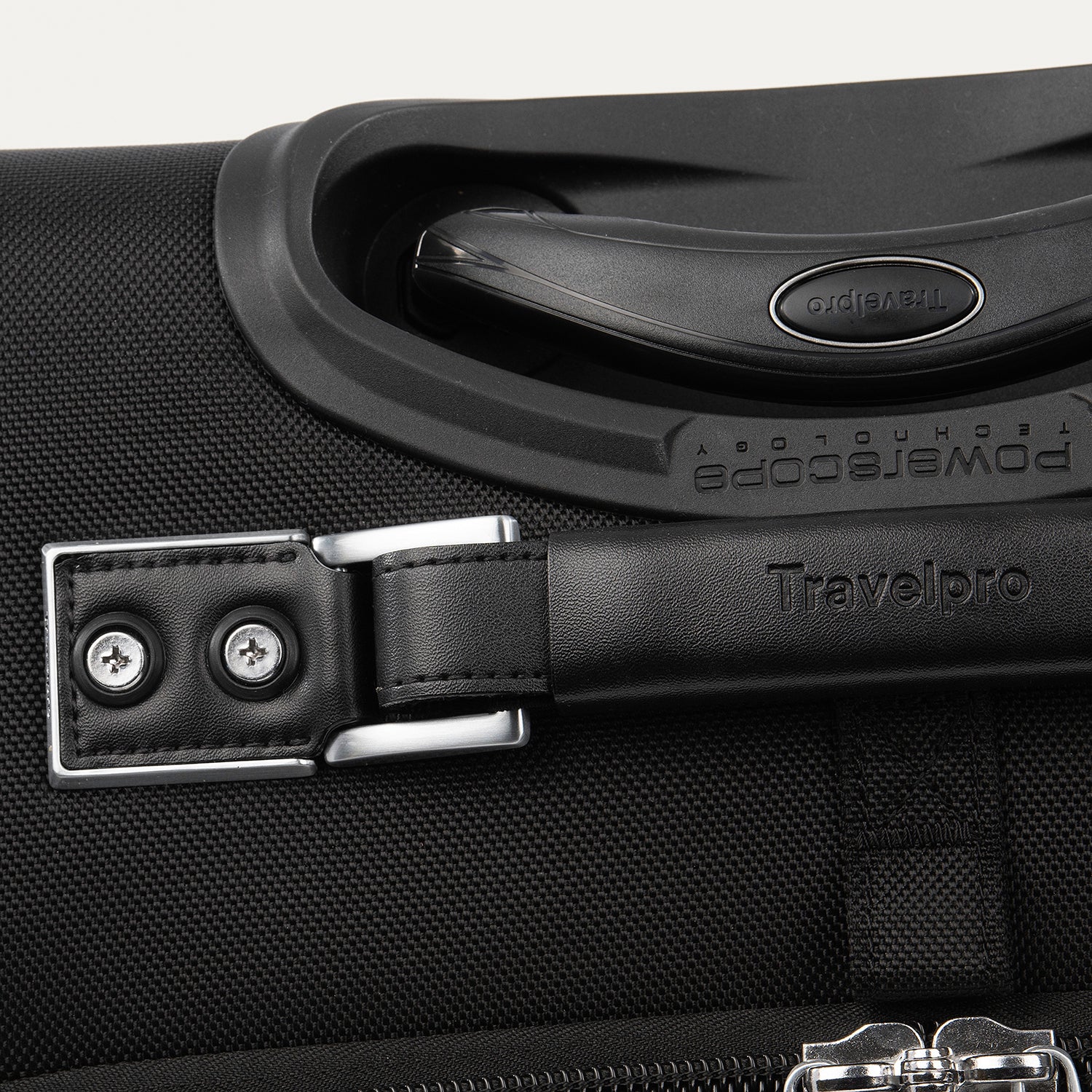 Travelpro Platinum Elite 22" Carry-On Expandable Rollaboard in Shadow Black — angle view 8