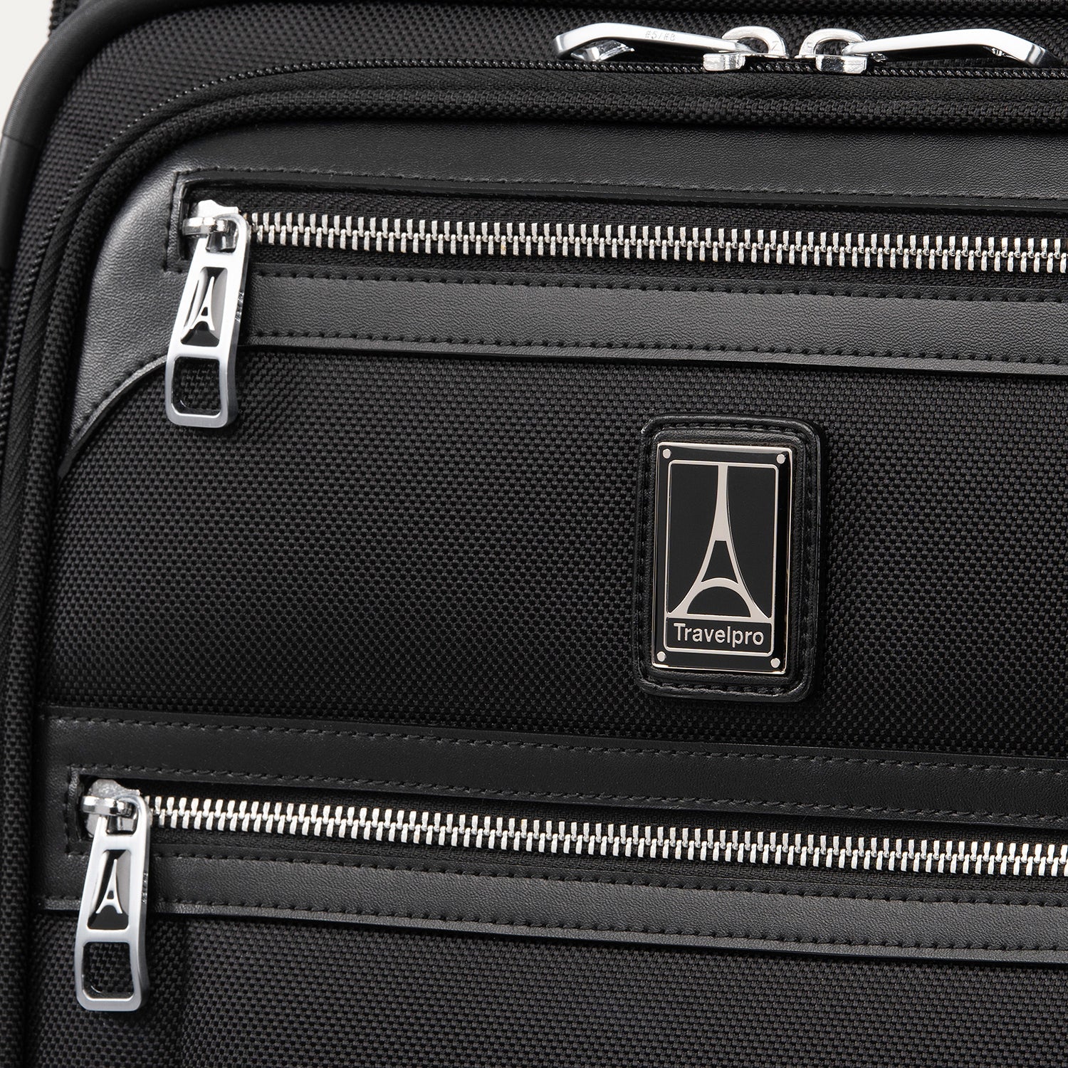 Travelpro Platinum Elite 22" Carry-On Expandable Rollaboard in Shadow Black — angle view 9