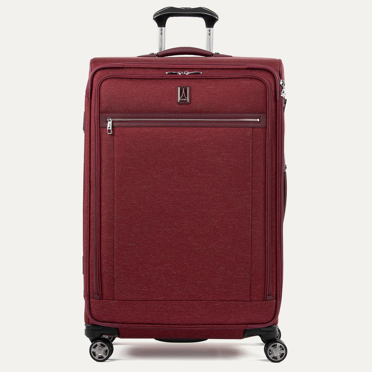 Travelpro Platinum Elite 29” Expandable Spinner in Bordeaux — angle view 2