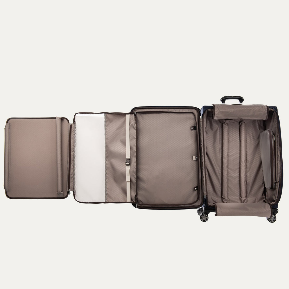 Travelpro Platinum Elite 29” Expandable Spinner in True Navy — interior view 2