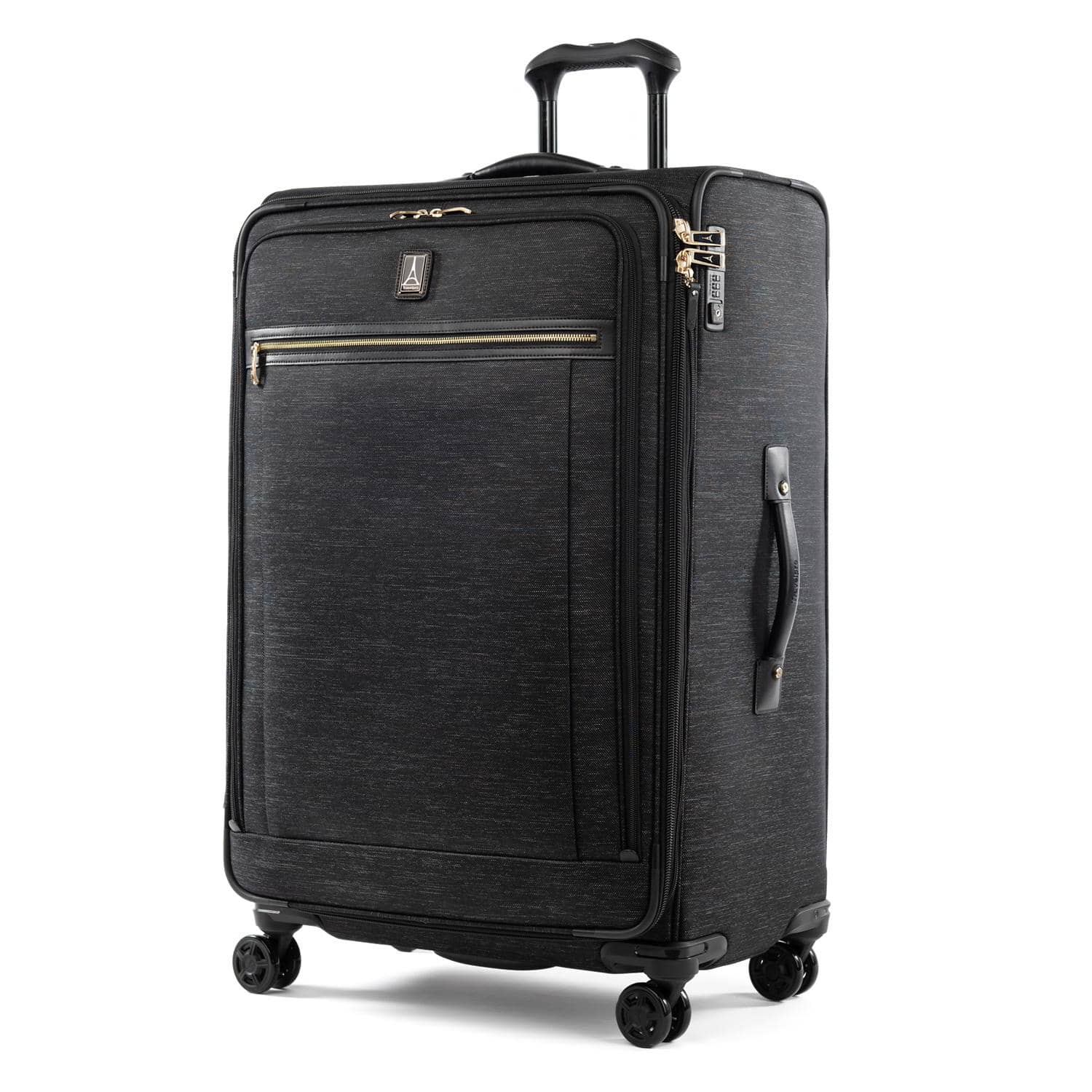 Travelpro Platinum Elite 29” Expandable Spinner in Intrigue Black — front view # color_Intrigue Black
