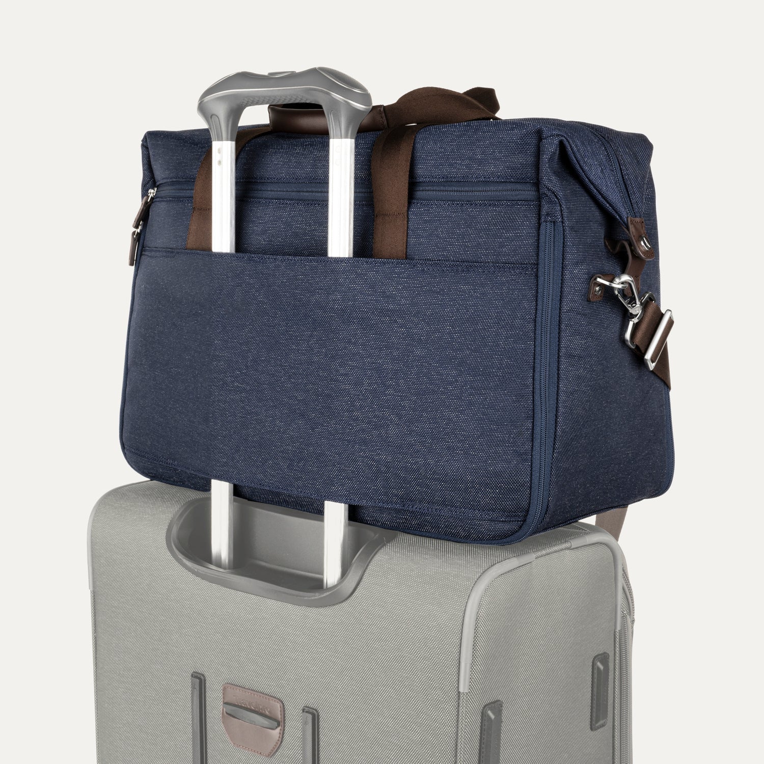 Travelpro Platinum Elite Soft Duffel in True Navy — angle view 2