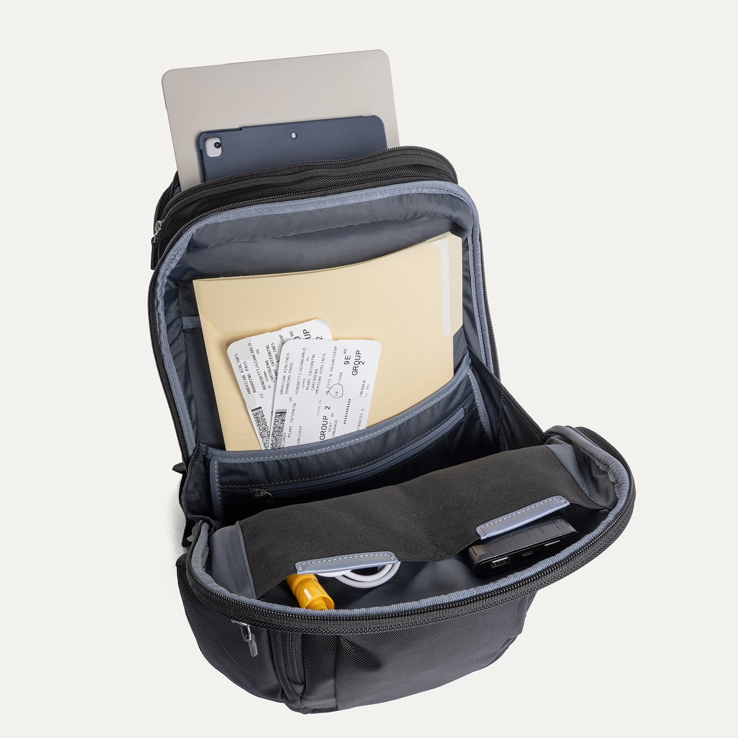 Travelpro Platinum Elite Business Backpack in Black — angle view 2
