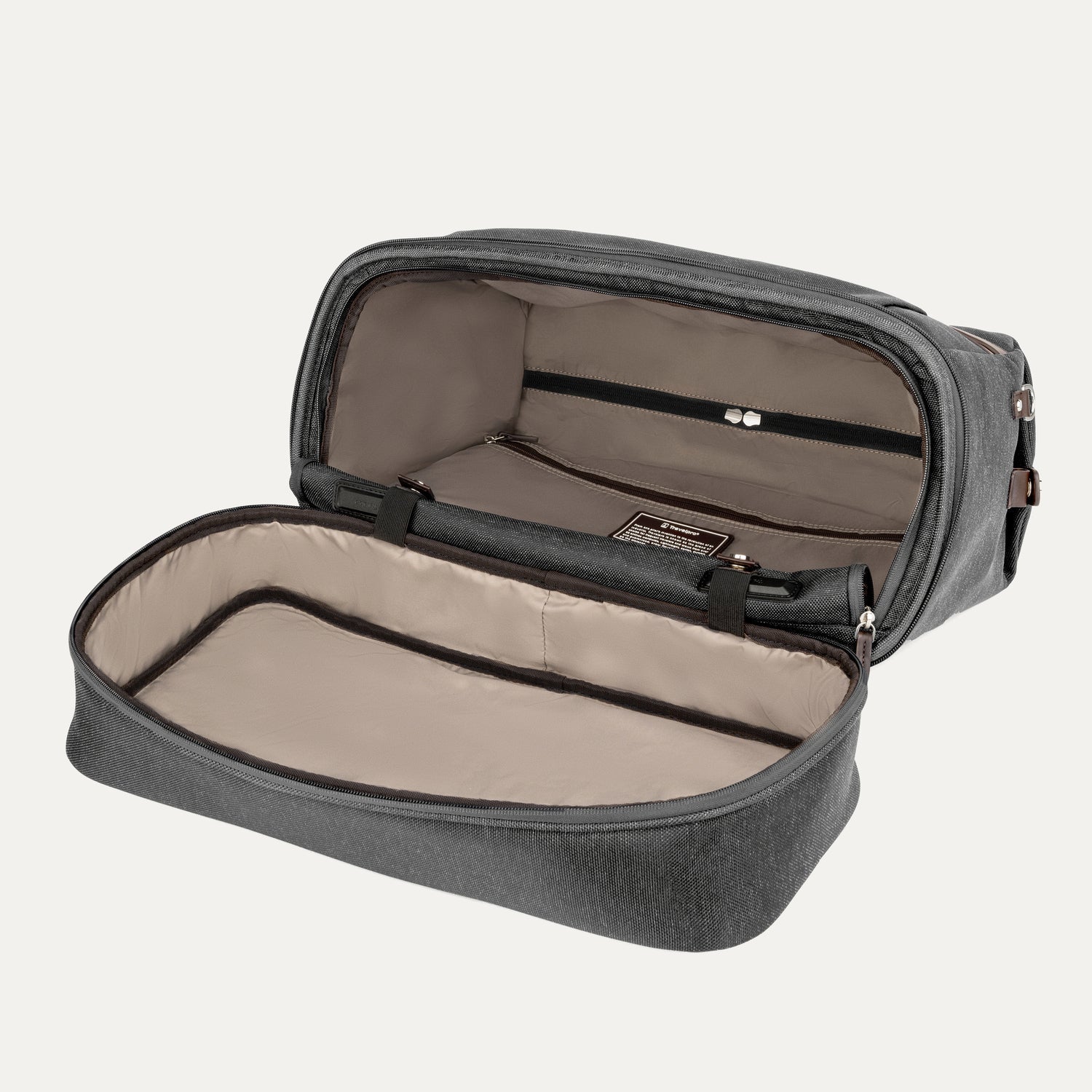 Travelpro Platinum Elite Drop-Bottom Weekender in Vintage Grey — angle view 5