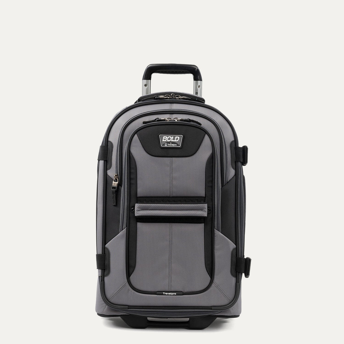Travelpro Bold By Travelpro 22" Carry-On Expandable Rollaboard in Gray Black — front view # color_Gray Black