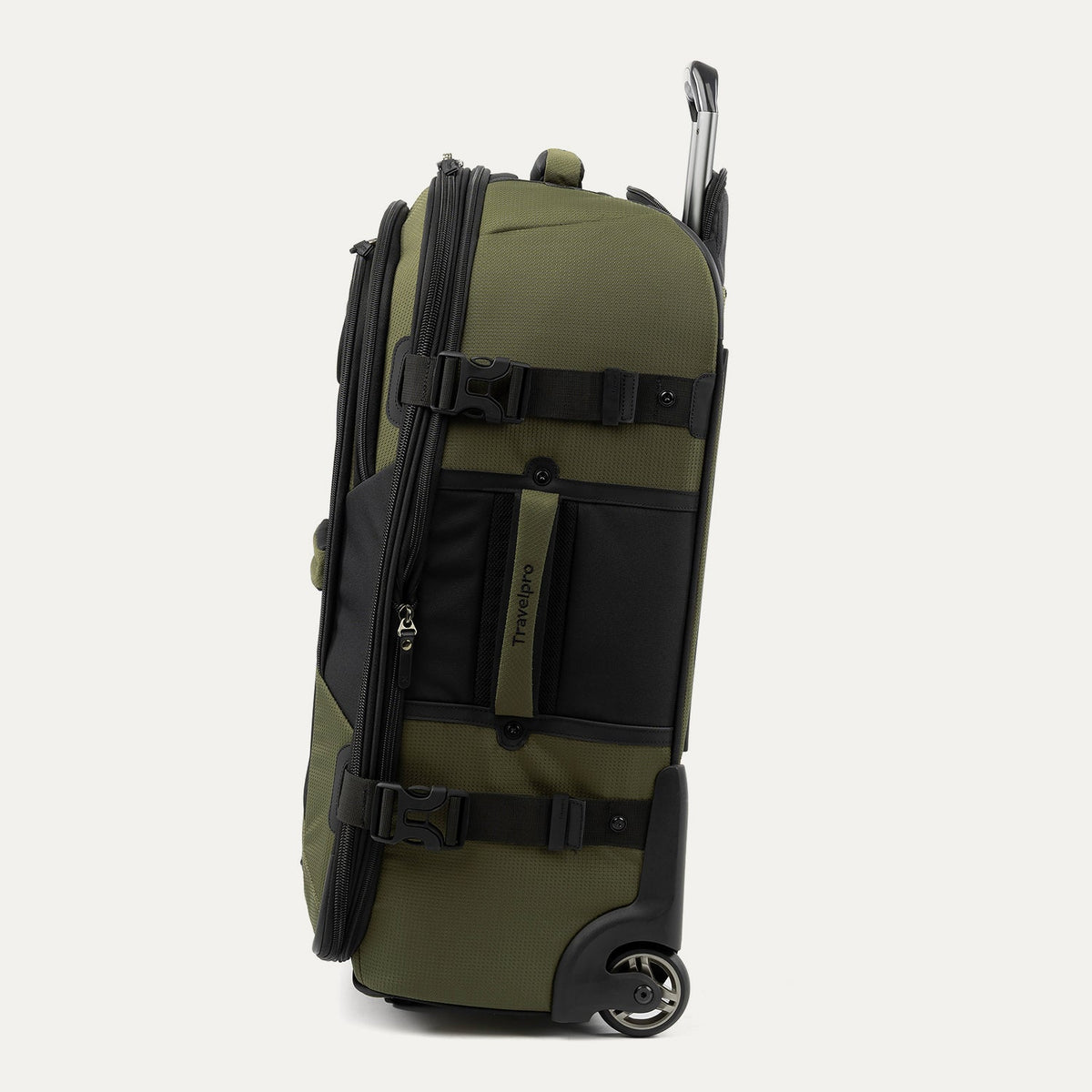 Travelpro Bold By Travelpro 25" Check-In Expandable Rollaboard in Olive — angle view 2 # color_Olive