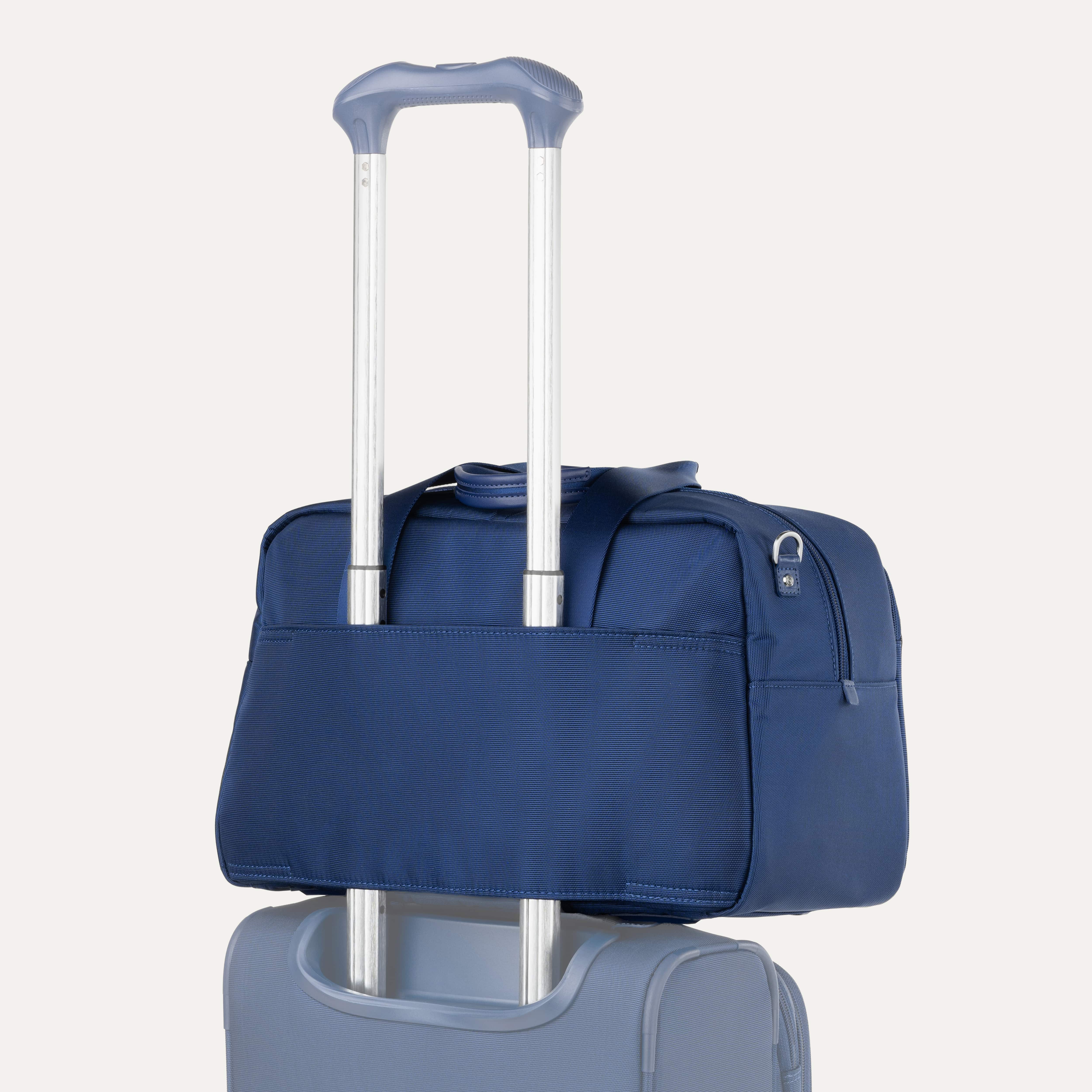 Travelpro VersaPack+ UnderSeat Tote in Estate Blue — back view