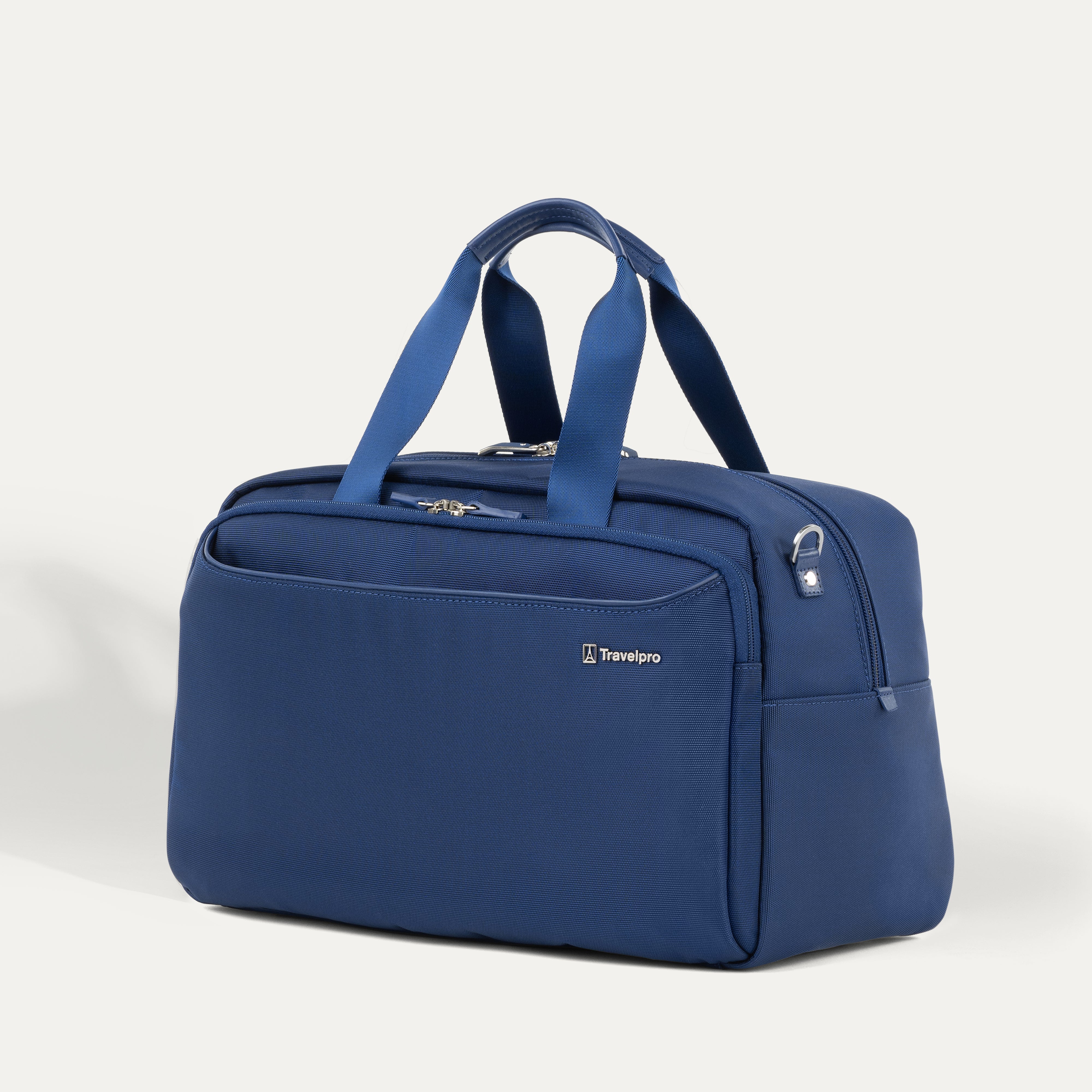 Travelpro VersaPack+ UnderSeat Tote in Estate Blue — detail view