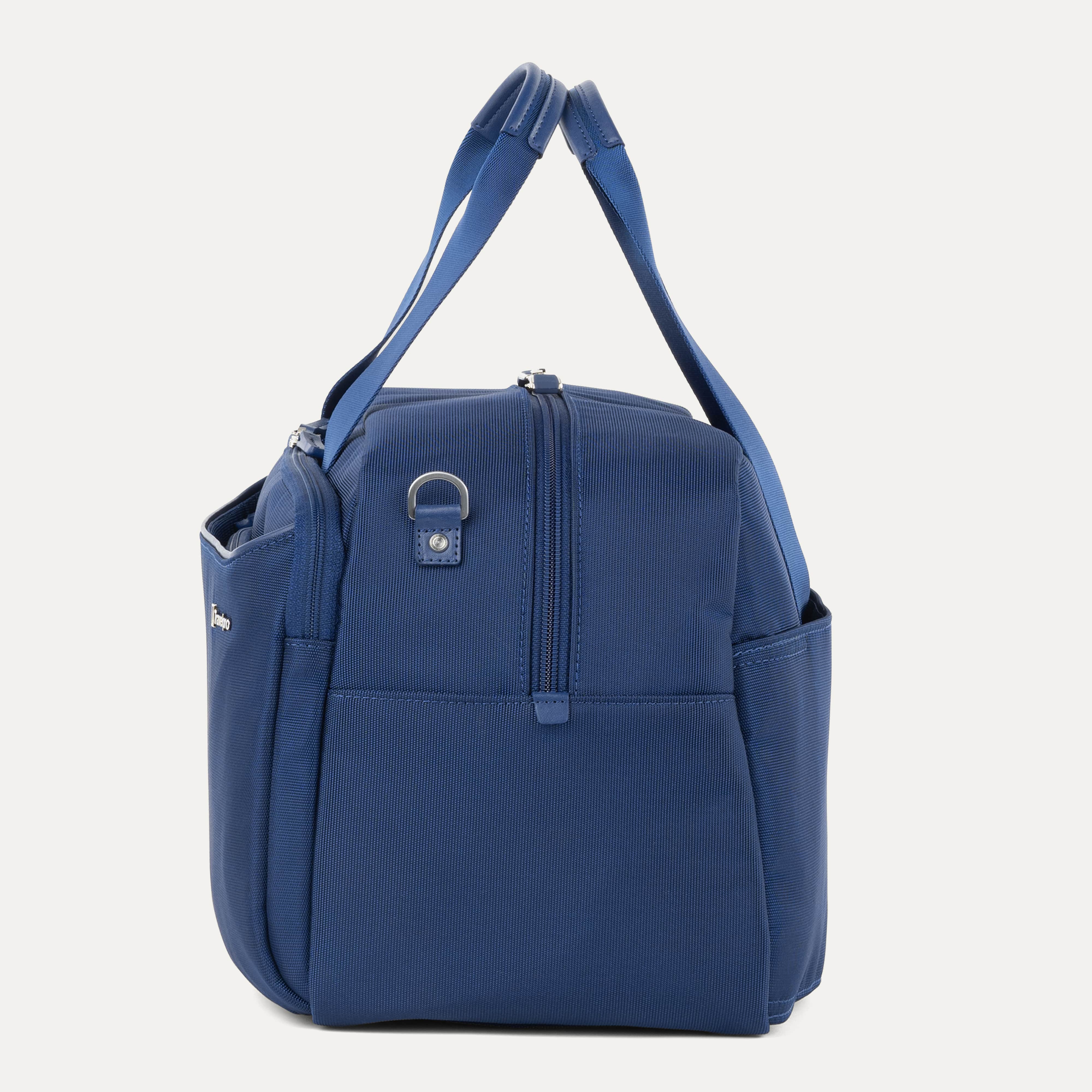 Travelpro VersaPack+ UnderSeat Tote in Estate Blue — interior view