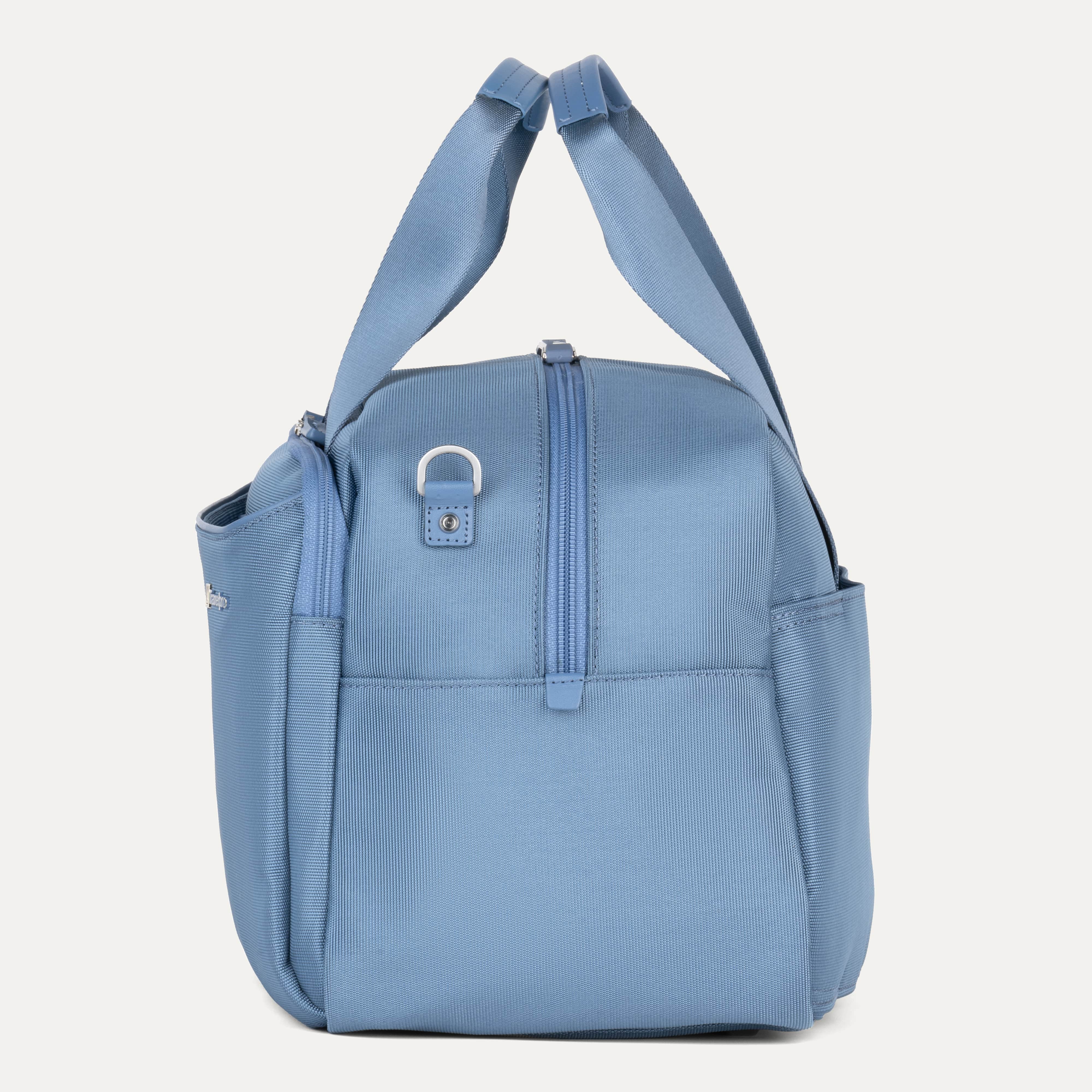 Travelpro VersaPack+ UnderSeat Tote in Elemental Blue — interior view