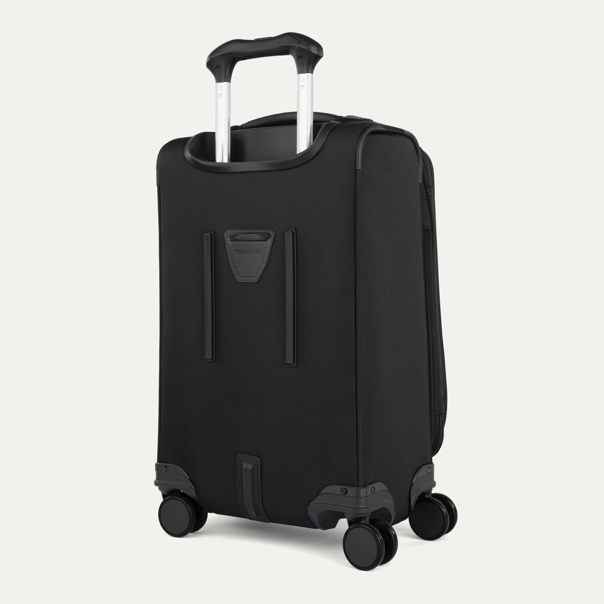 Travelpro VersaPack+ Carry-On Spinner in Black — back view