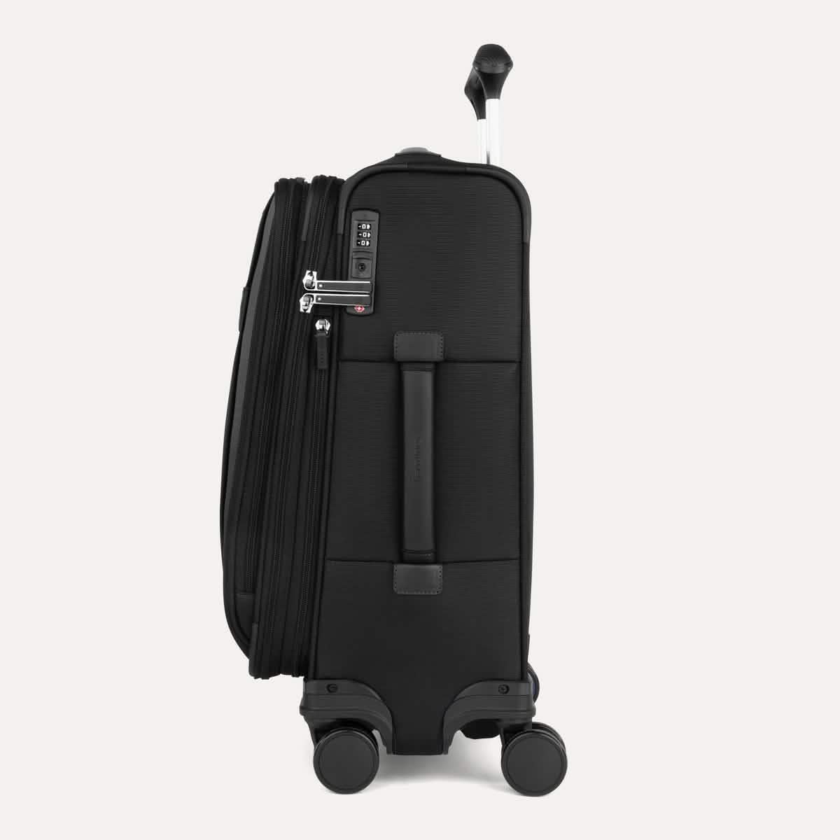 Travelpro VersaPack+ Carry-On Spinner in Black — angle view 2