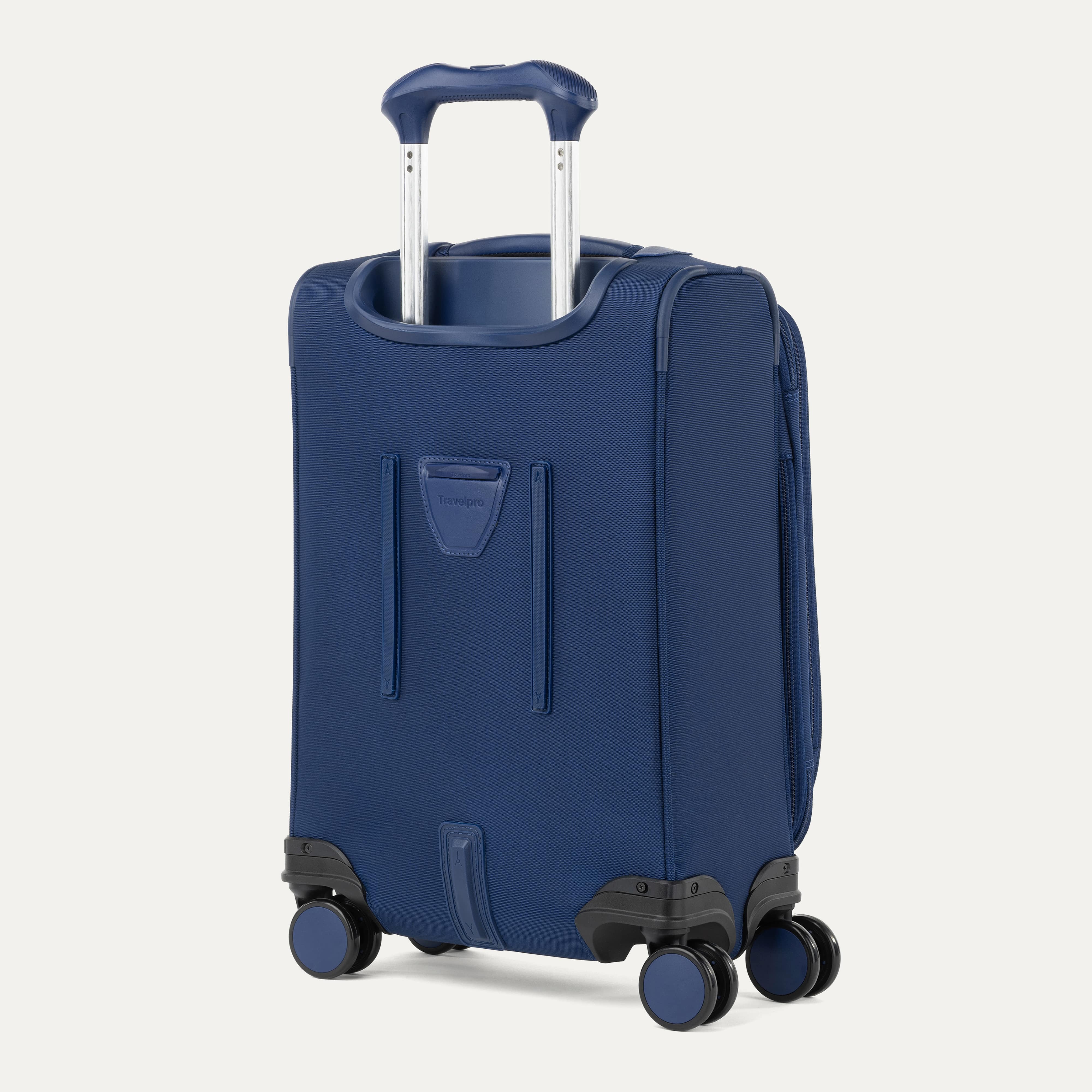 Travelpro VersaPack+ Compact Carry-On Spinner in Estate Blue — interior view