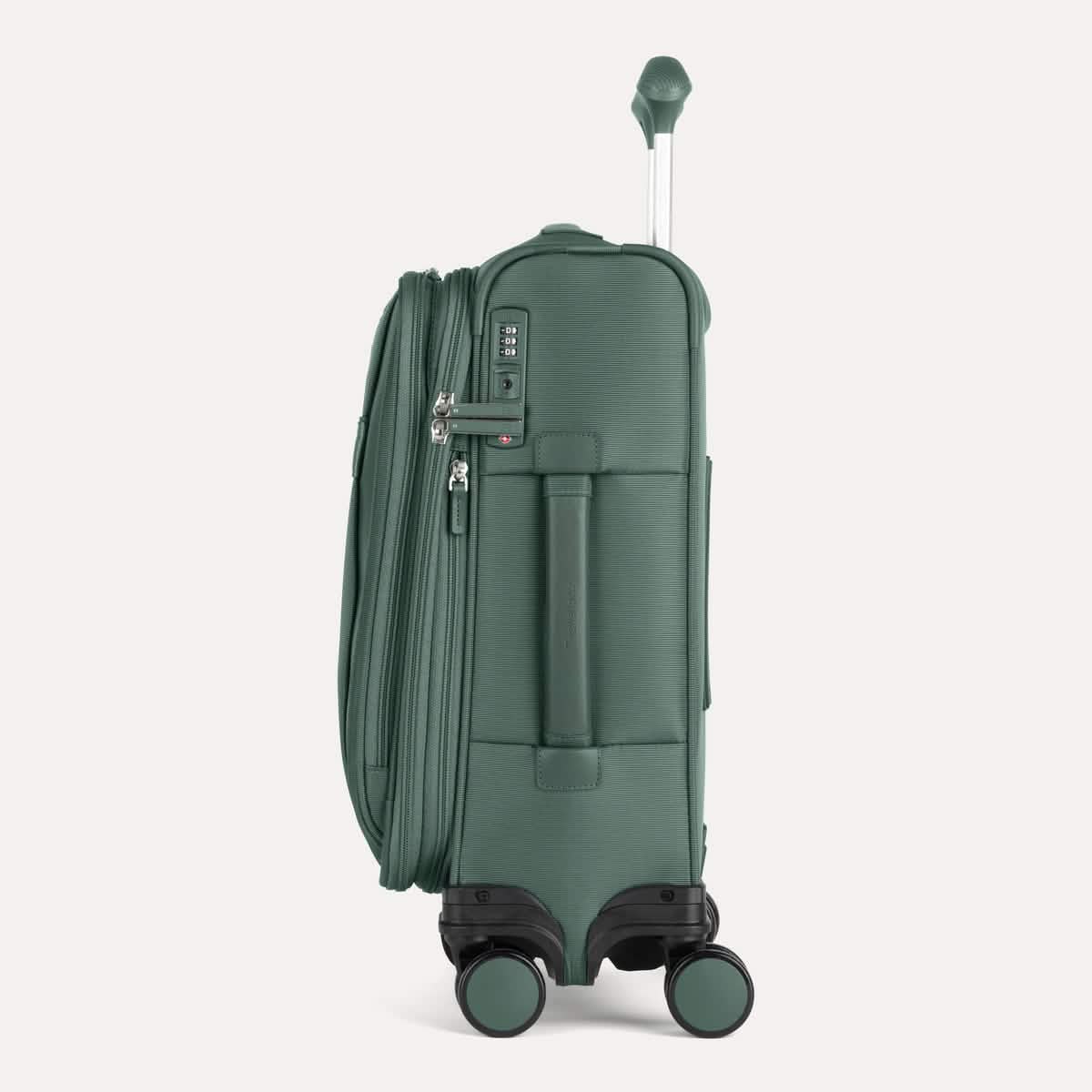 Travelpro VersaPack+ Compact Carry-On Spinner in Desert Sage Green — interior view