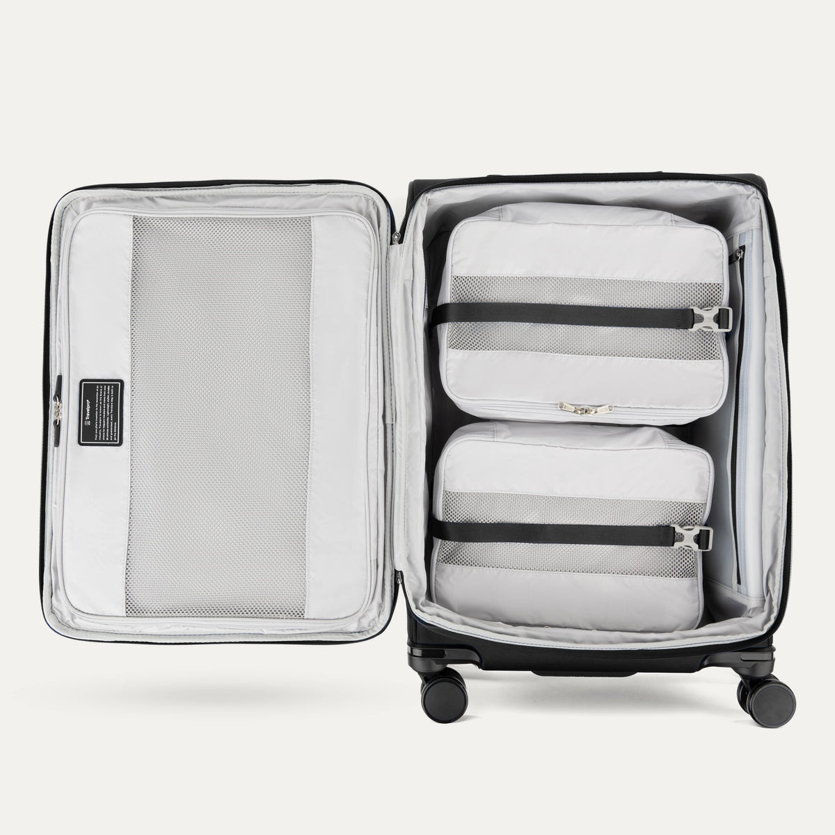 Travelpro VersaPack+ Medium Check-In Spinner in Black — interior view 2