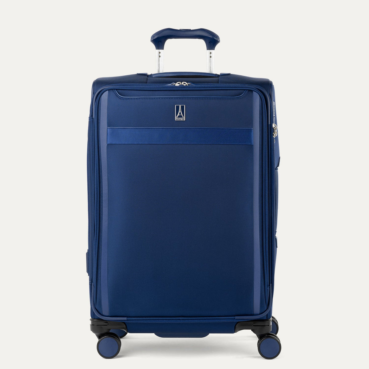 Travelpro VersaPack+ Medium Check-In Spinner in Estate Blue — front view