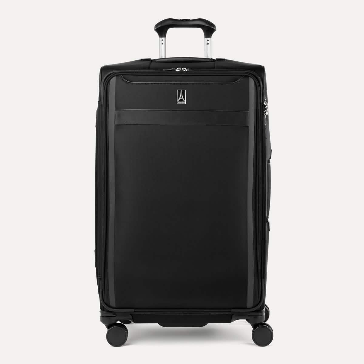 Travelpro VersaPack+ Large Check-In Spinner in Black — front view