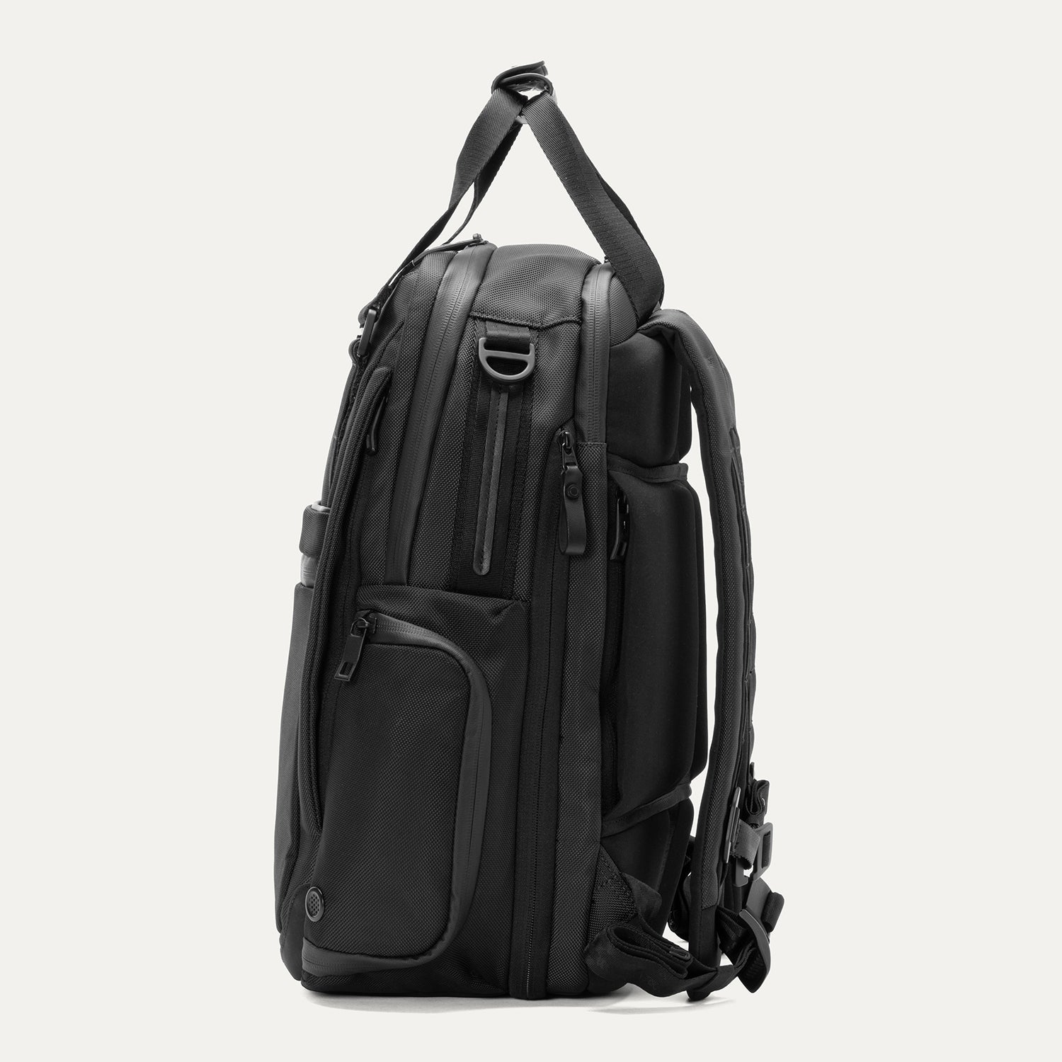 Travelpro Altitude Medium Expandable Laptop Backpack 25-30L in Jet Black — angle view 1
