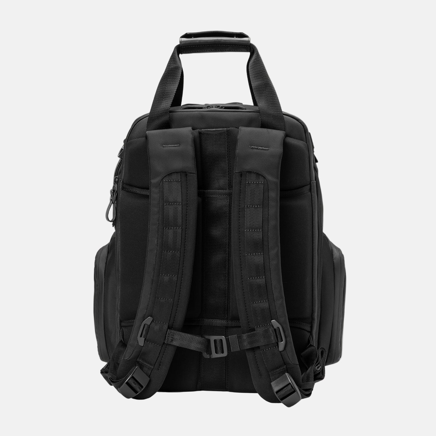 Travelpro Altitude Medium Expandable Laptop Backpack 25-30L in Jet Black — back view