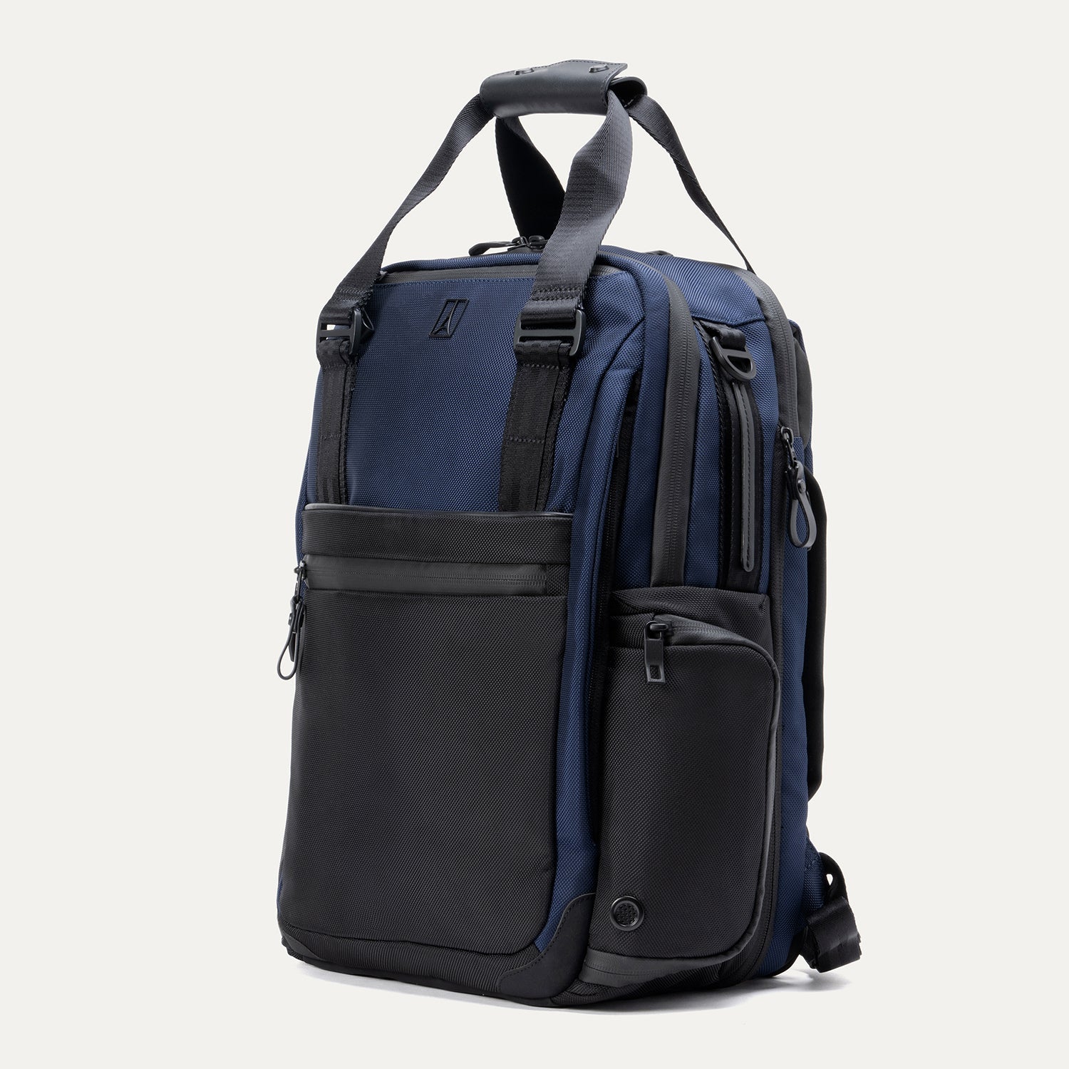 Travelpro Altitude Medium Expandable Laptop Backpack 25-30L in Aviator Navy — angle view 2