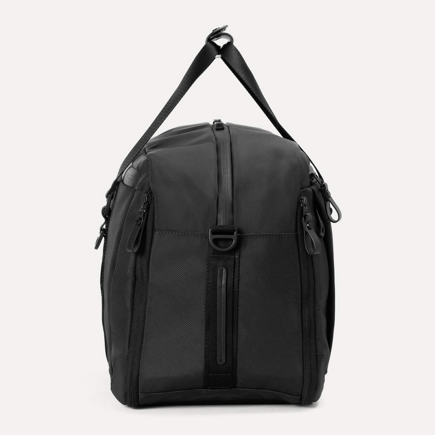 Travelpro Altitude Double Expansion Duffel in Jet Black — angle view 2