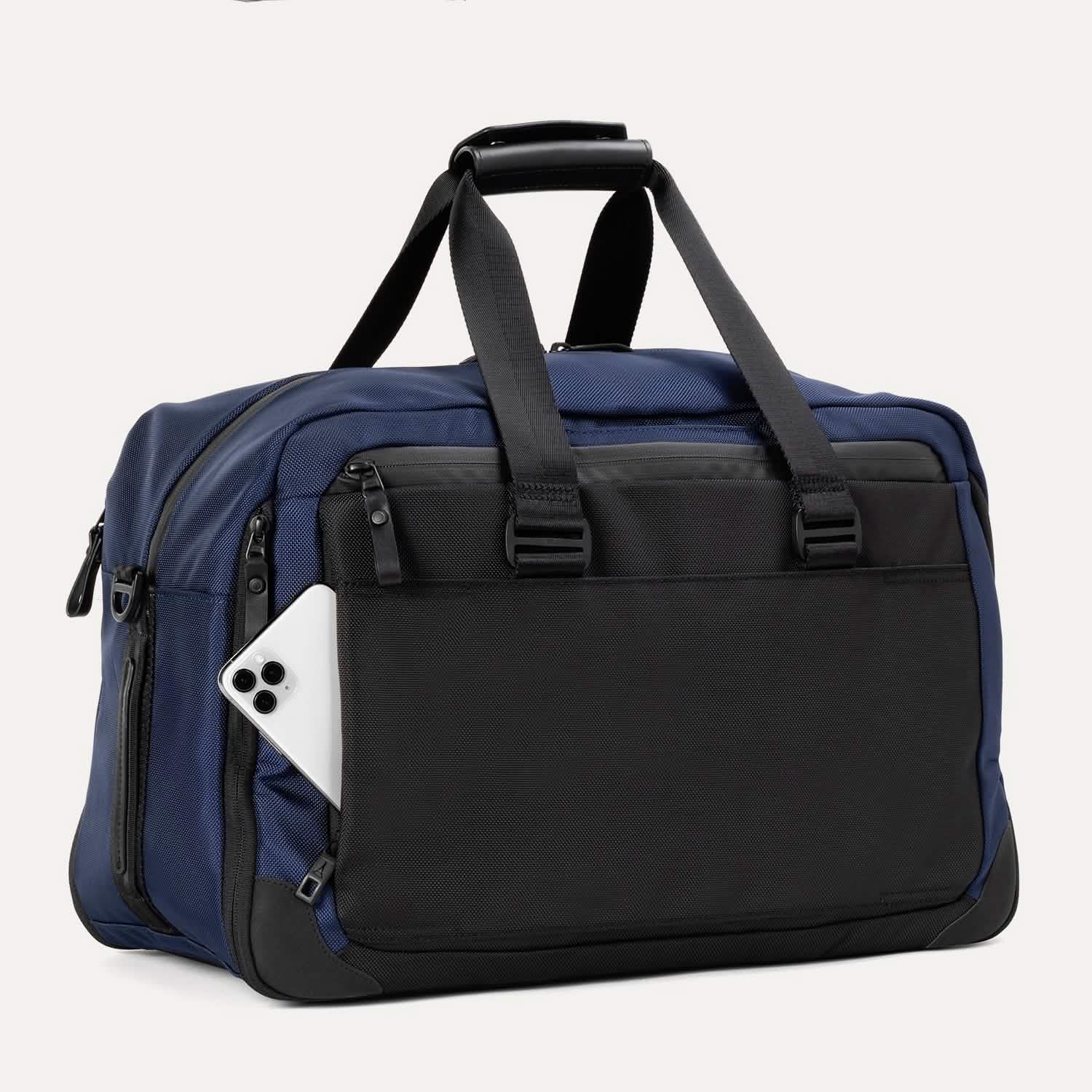 Travelpro Altitude Double Expansion Duffel in Aviator Navy — detail view