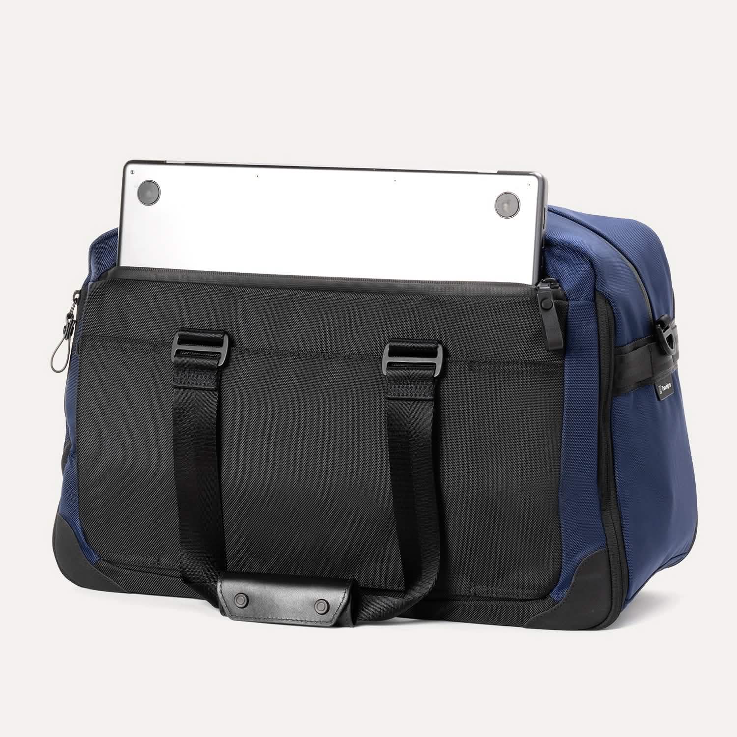 Travelpro Altitude Double Expansion Duffel in Aviator Navy — back view