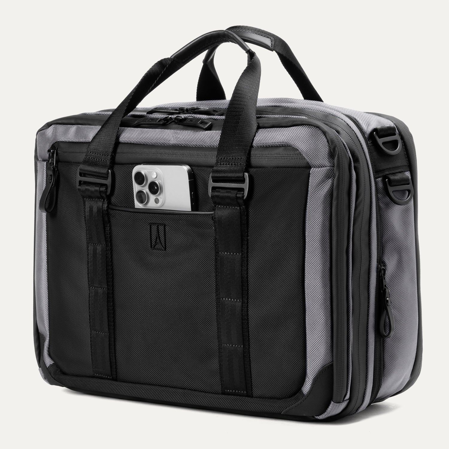 Travelpro Altitude Full Expansion Brief in Falcon Grey — detail view