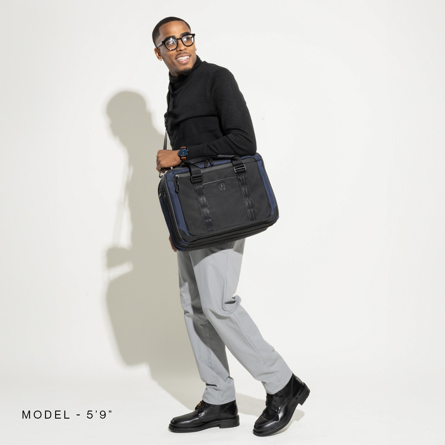 Travelpro Altitude Full Expansion Brief in Falcon Grey — angle view 1