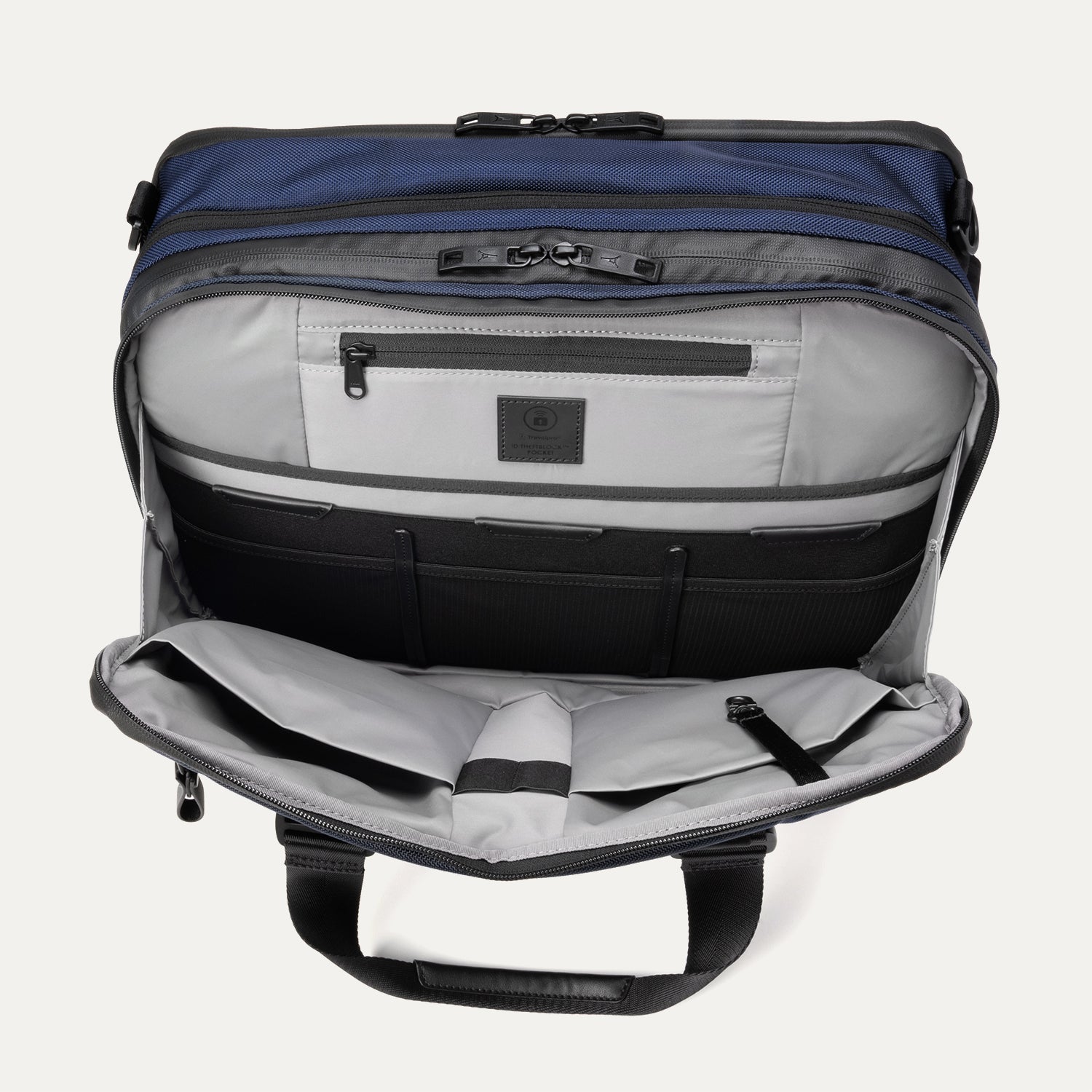 Travelpro Altitude Full Expansion Brief in Aviator Navy — interior view
