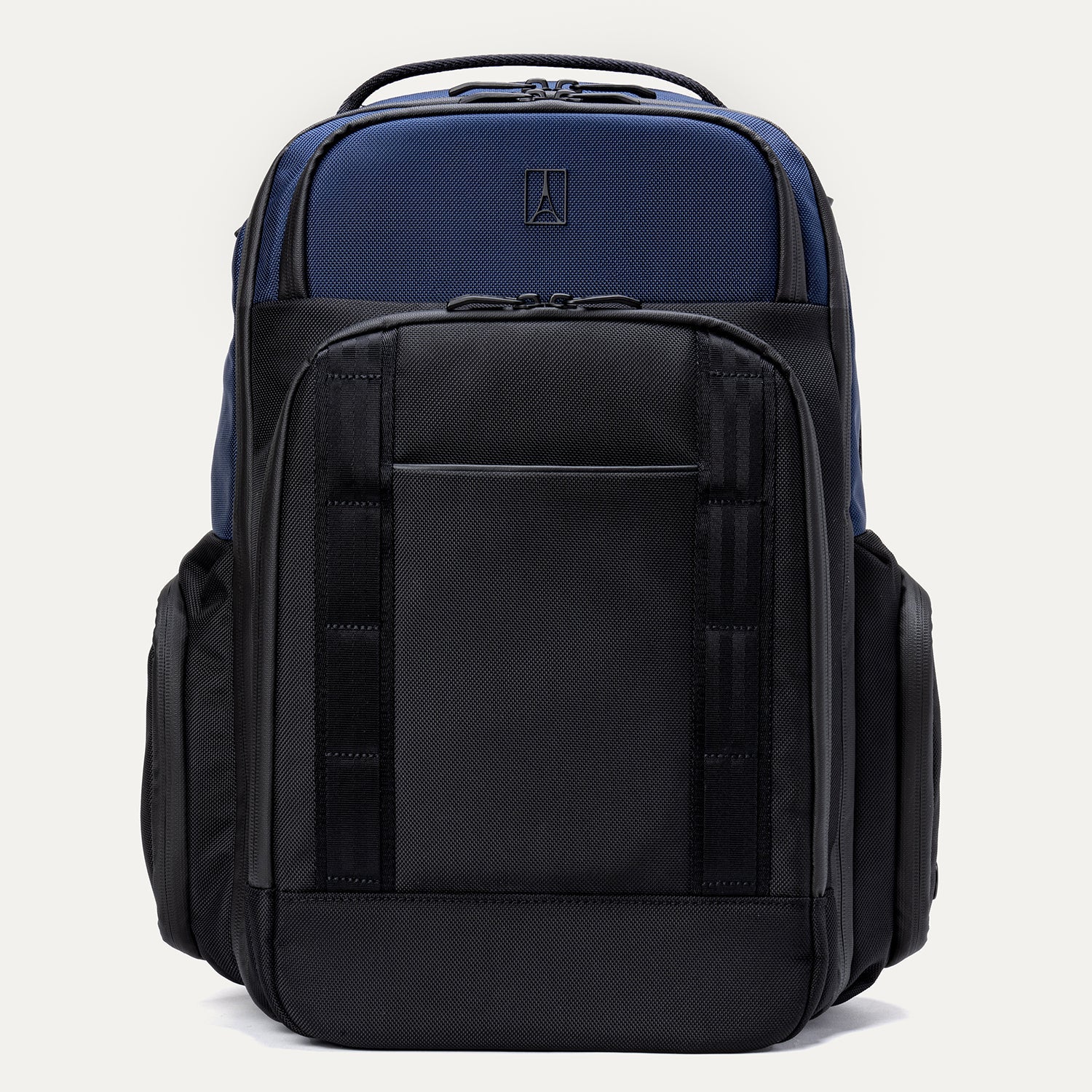 Travelpro Altitude Large Expandable Laptop Backpack 30-36L in Aviator Navy — front view