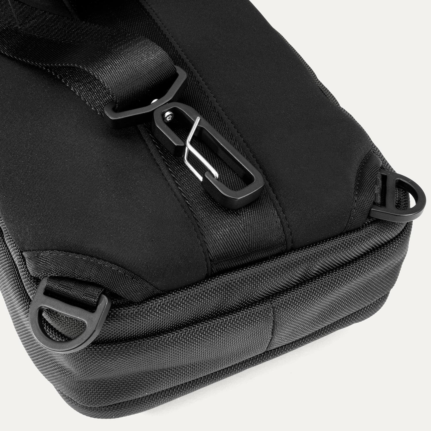 Travelpro Altitude Crossbody 6L in Jet Black — angle view 5