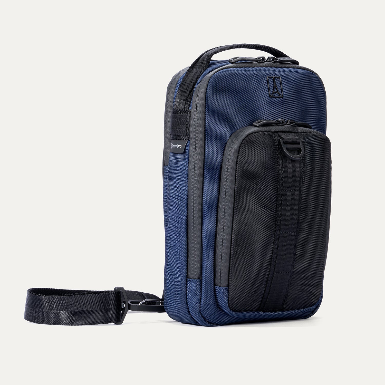 Travelpro Altitude Crossbody 6L in Aviator Navy — angle view 5