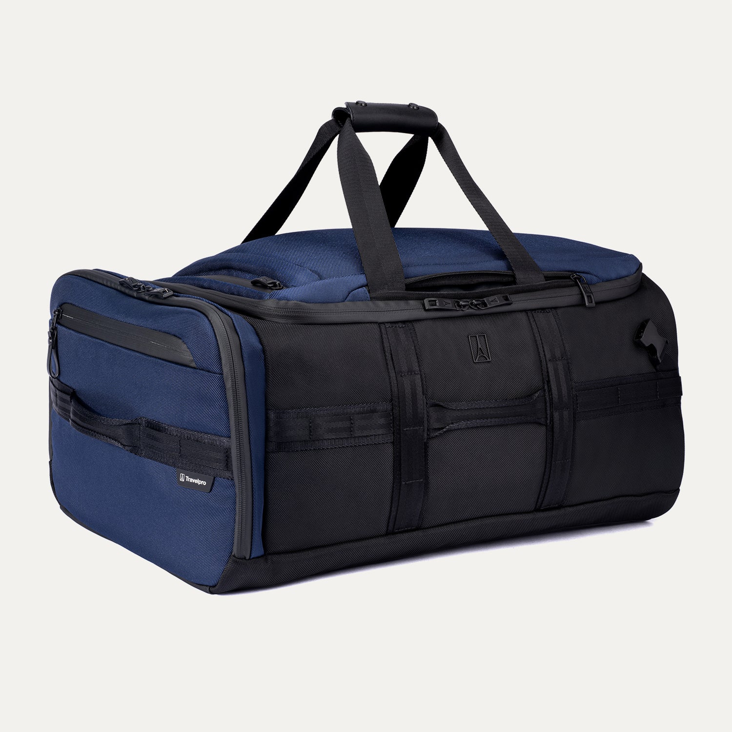Travelpro Altitude Convertible Duffel/Backpack in Aviator Navy — angle view 2