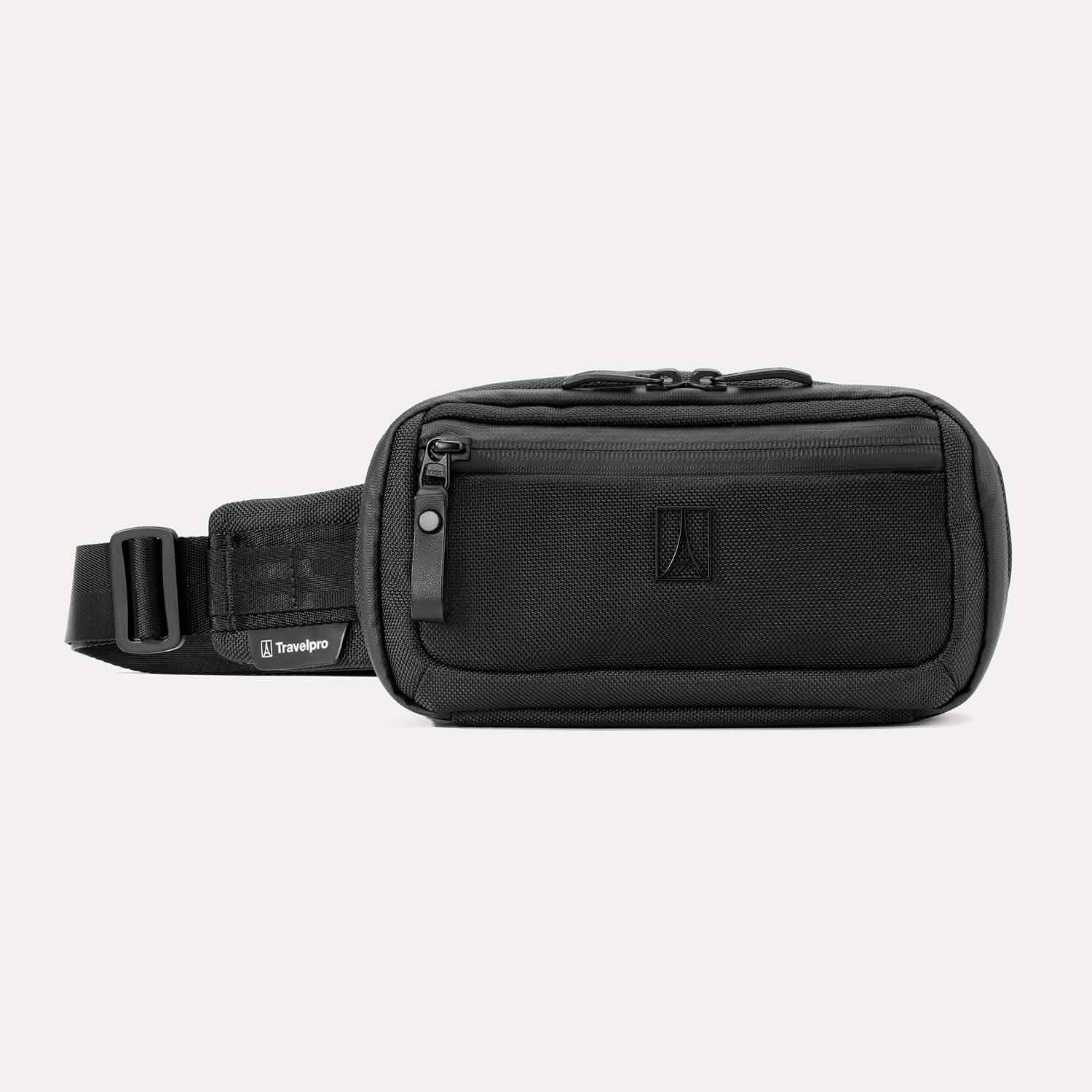 Travelpro Altitude Sling 2L in Jet Black — front view