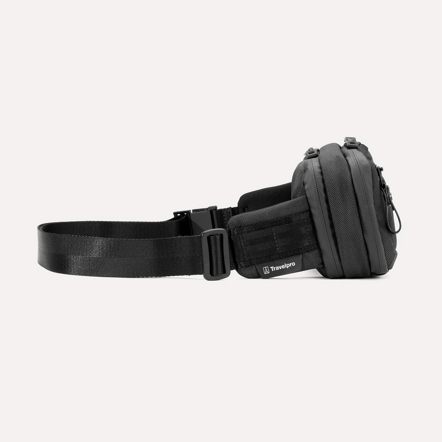 Travelpro Altitude Sling 2L in Jet Black — angle view 4
