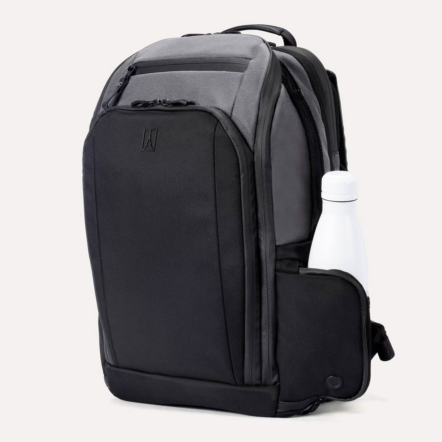 Travelpro Altitude All-Purpose Full Expansion Laptop Backpack 24-34L in Falcon Grey — angle view 3