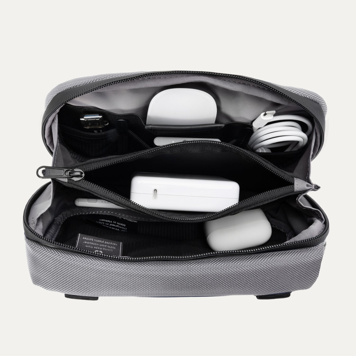 Travelpro Altitude Organization Kit in Falcon Grey — back view