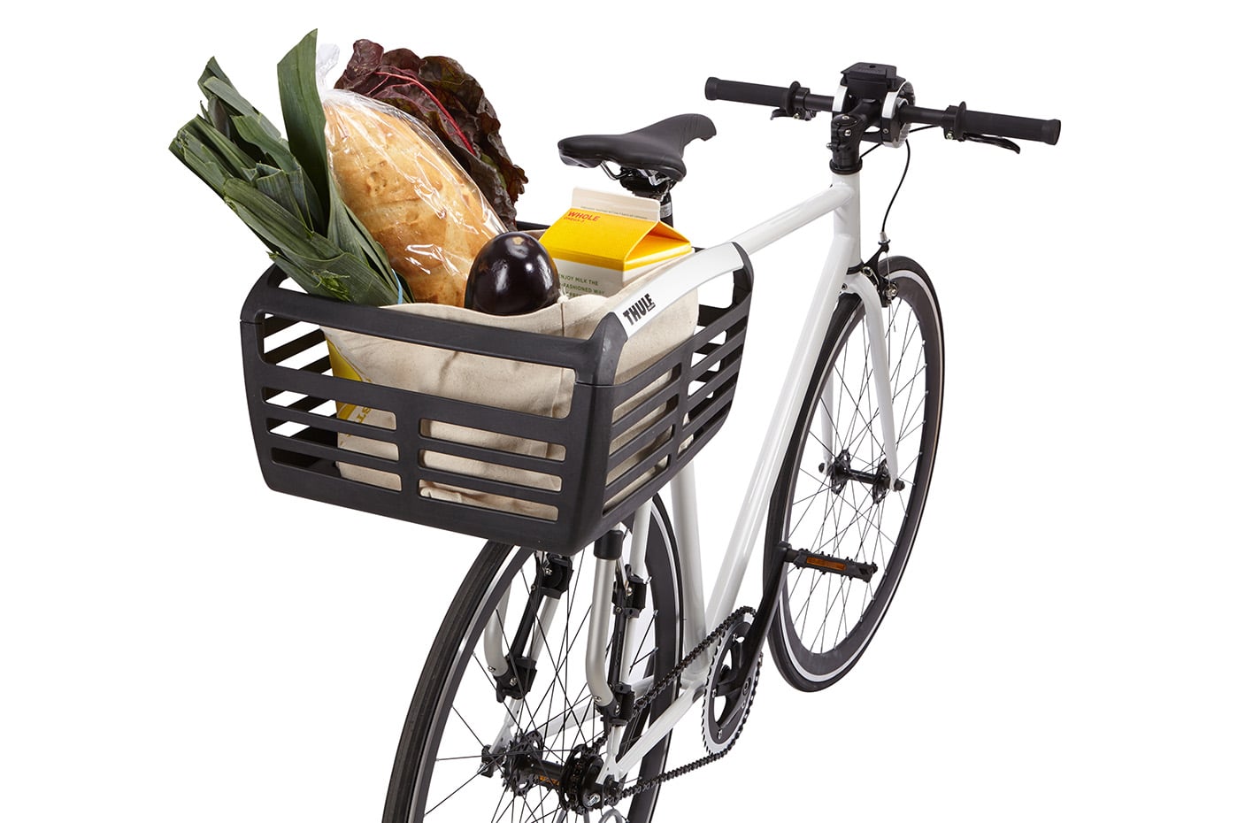 Thule Pack 'n Pedal Bike Basket in Black — angle view 4 # color_Black