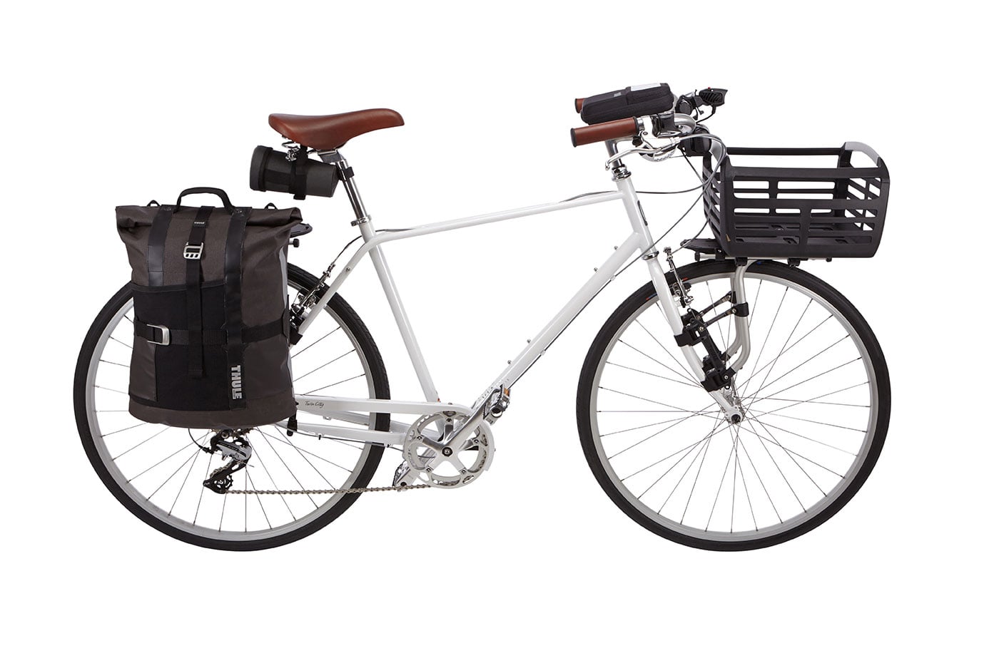 Thule Pack 'n Pedal Bike Basket in Black — angle view 5 # color_Black