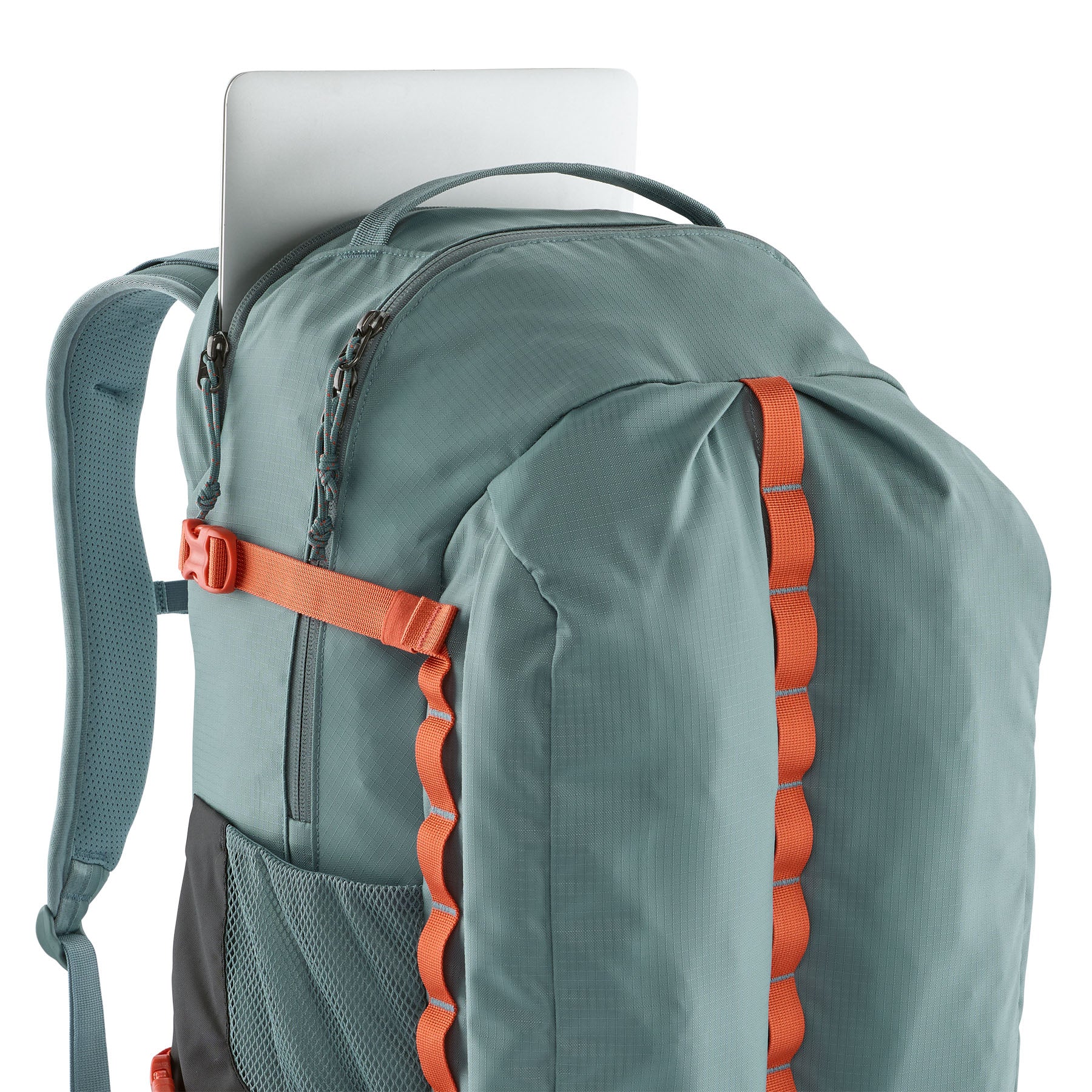 Patagonia Refugio Daypack 32L in Blue Sage — interior view