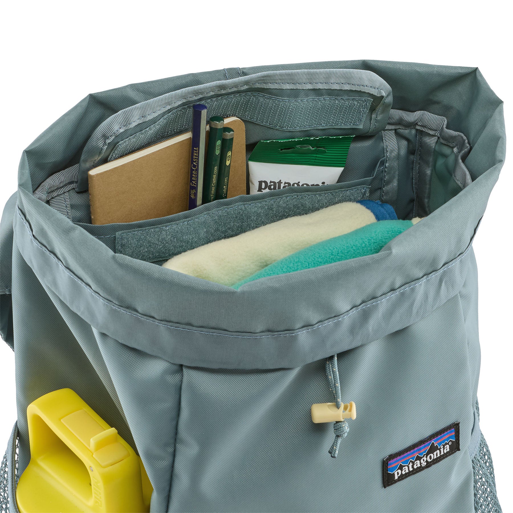 Patagonia Kids' Refugito Daypack 12L in Blue Sage — interior view