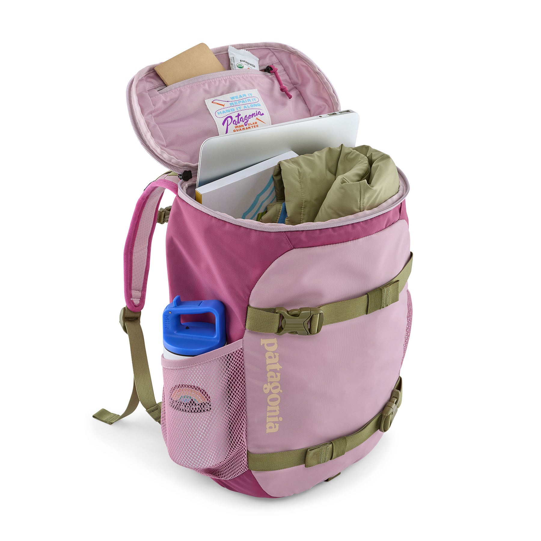 Patagonia Kids' Refugito Daypack 18L in Quiet Violet — interior view