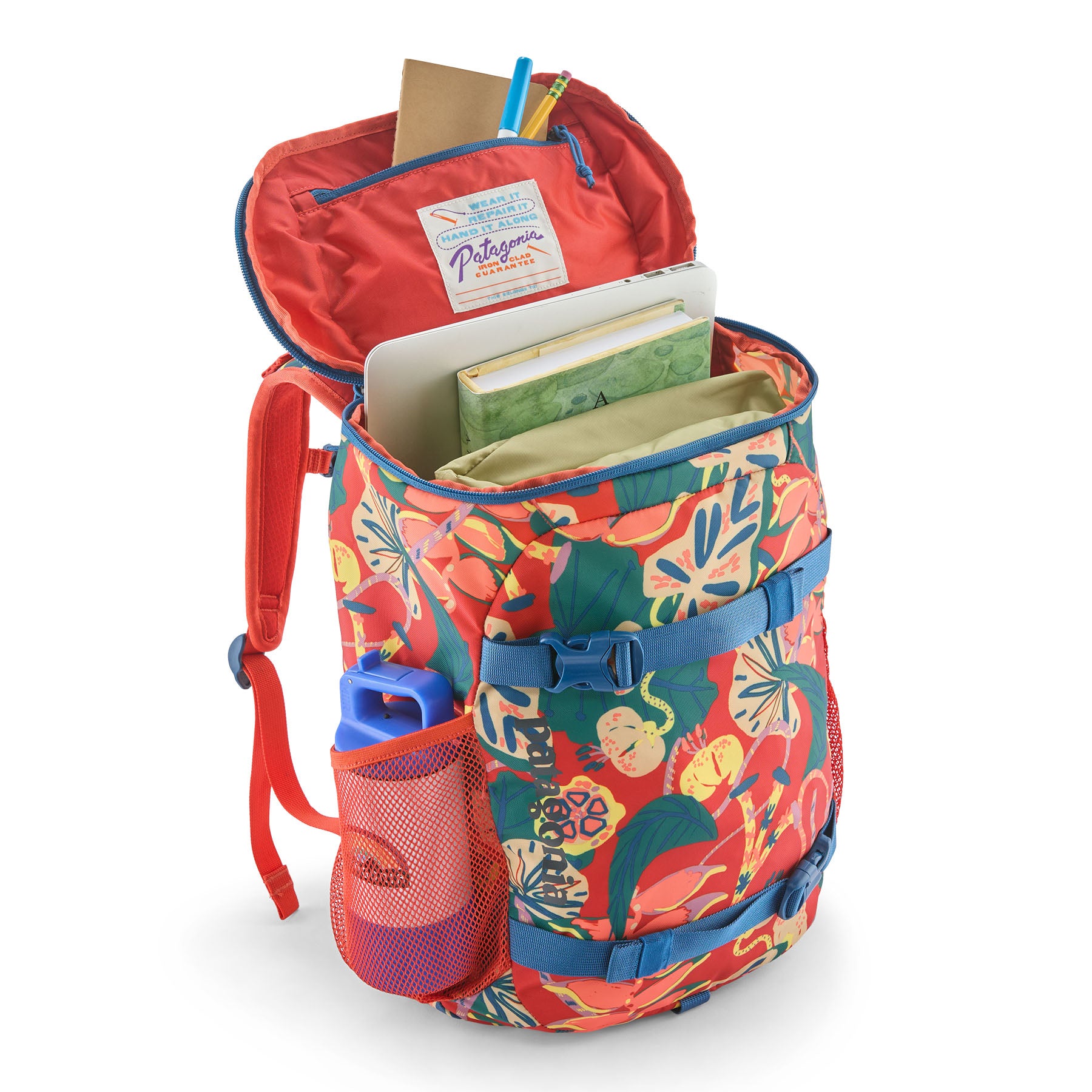 Patagonia Kids' Refugito Daypack 18L in Tropiclimb: Hot Ember — interior view