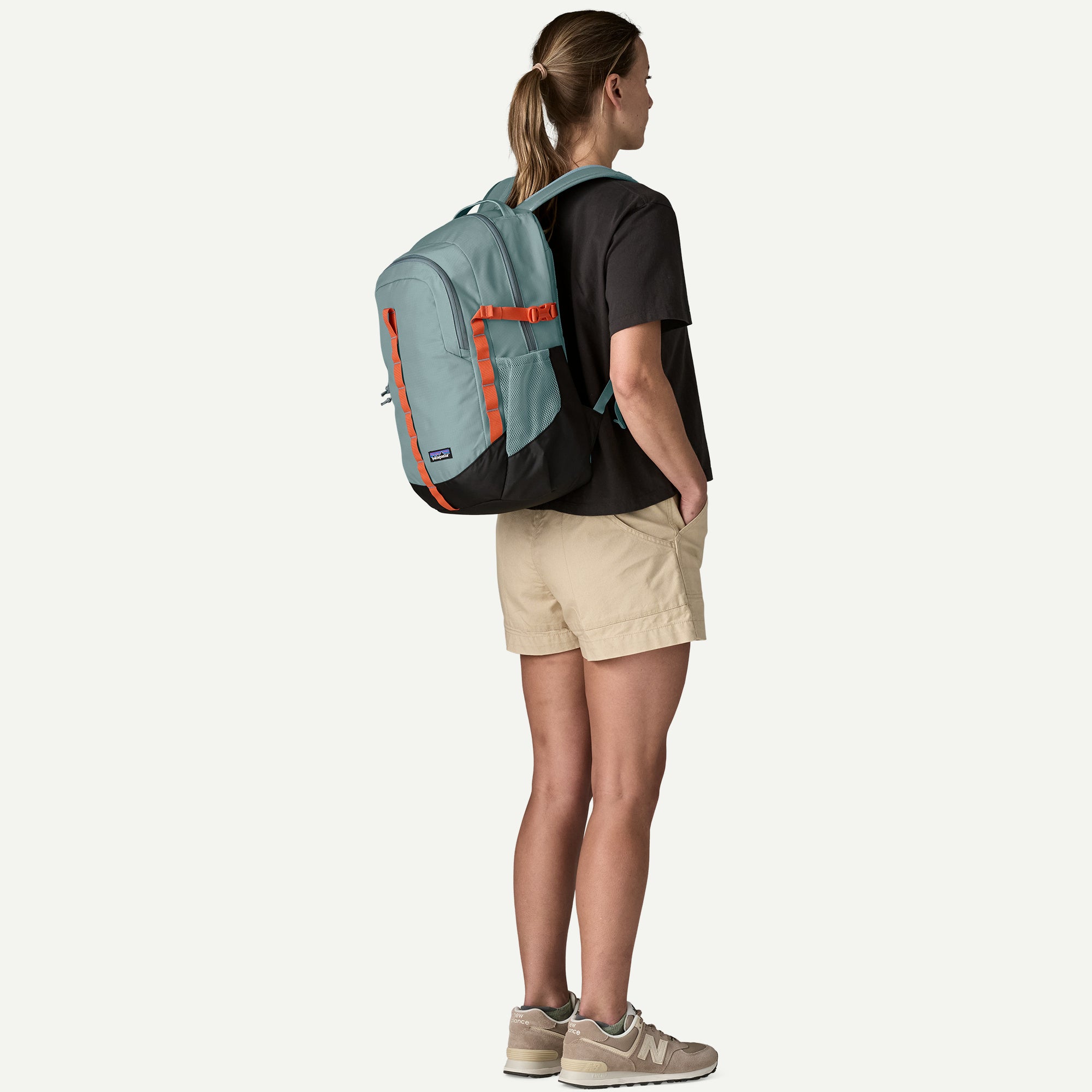 Patagonia Refugio Daypack 26L in Blue Sage — angle view 3