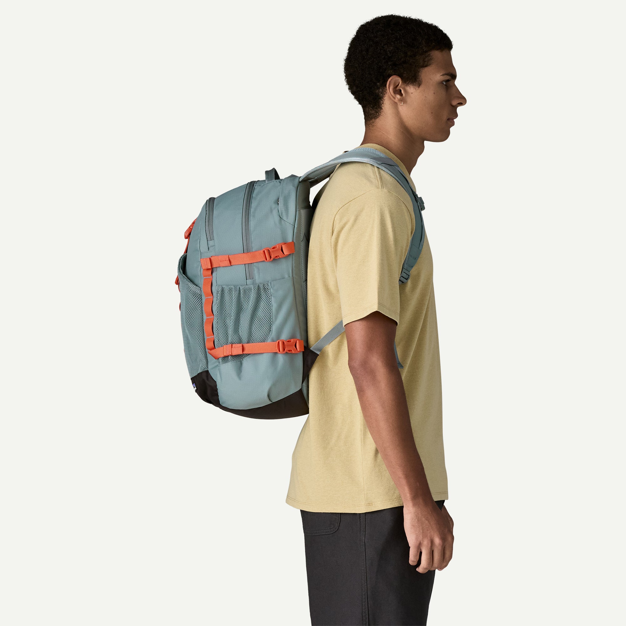 Patagonia Refugio Daypack 30L in Blue Sage — angle view 4